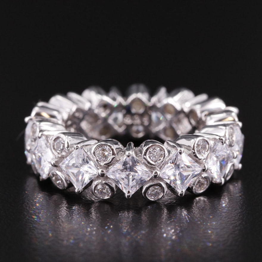 Sterling Cubic Zirconia Band