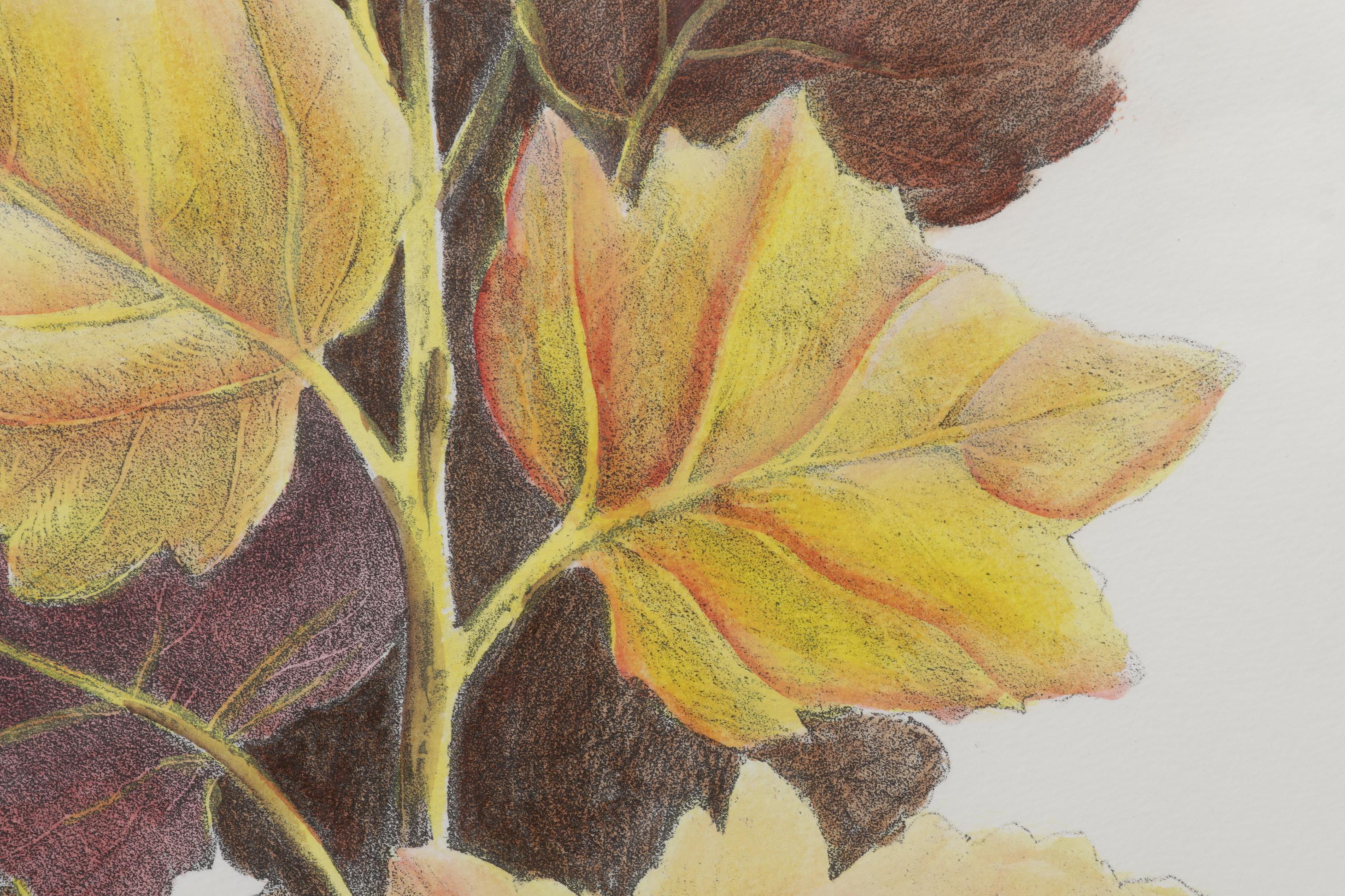 Popular Foliage Hand-Colored Lithographs After Gérard Paul Deshayes