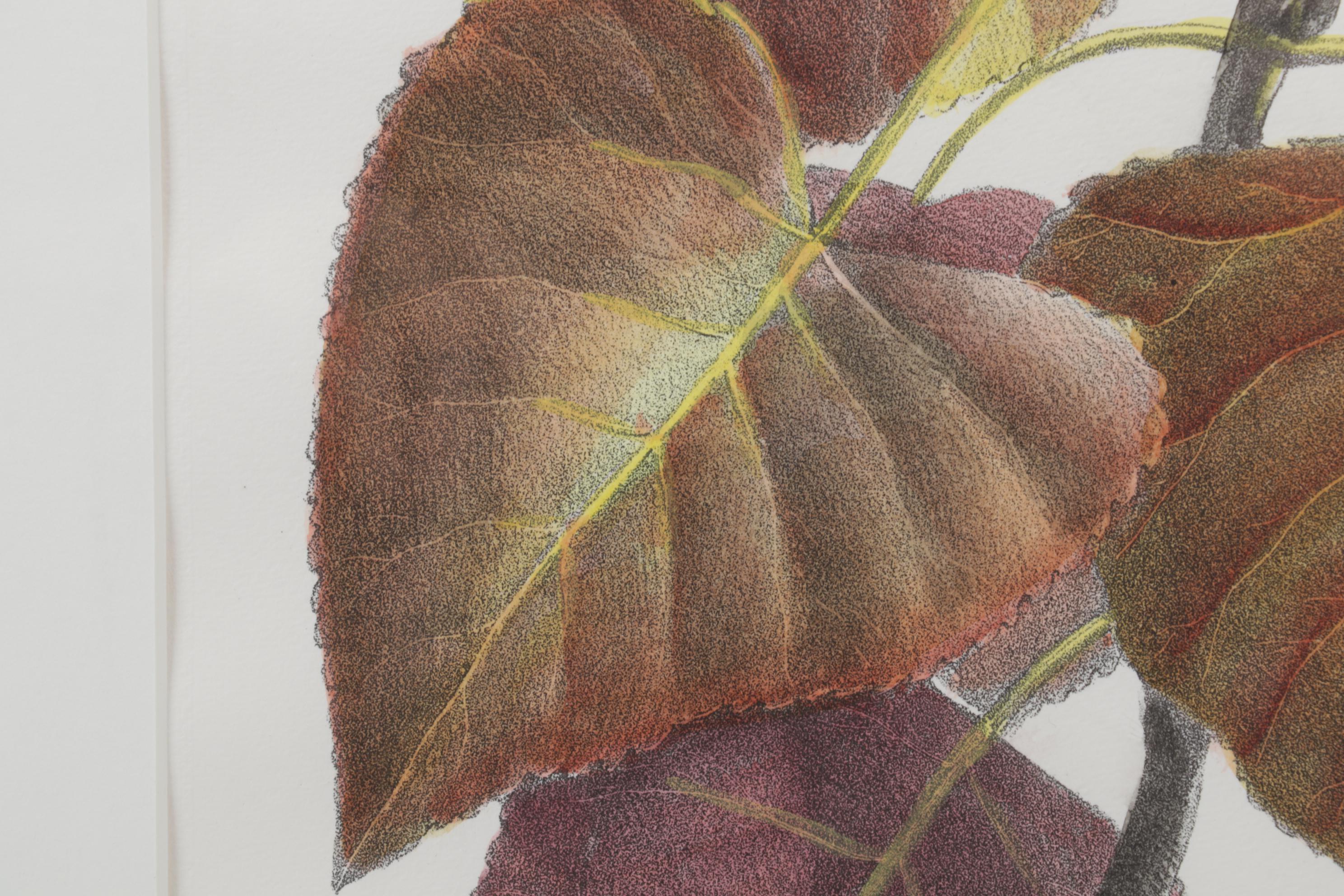 Popular Foliage Hand-Colored Lithographs After Gérard Paul Deshayes