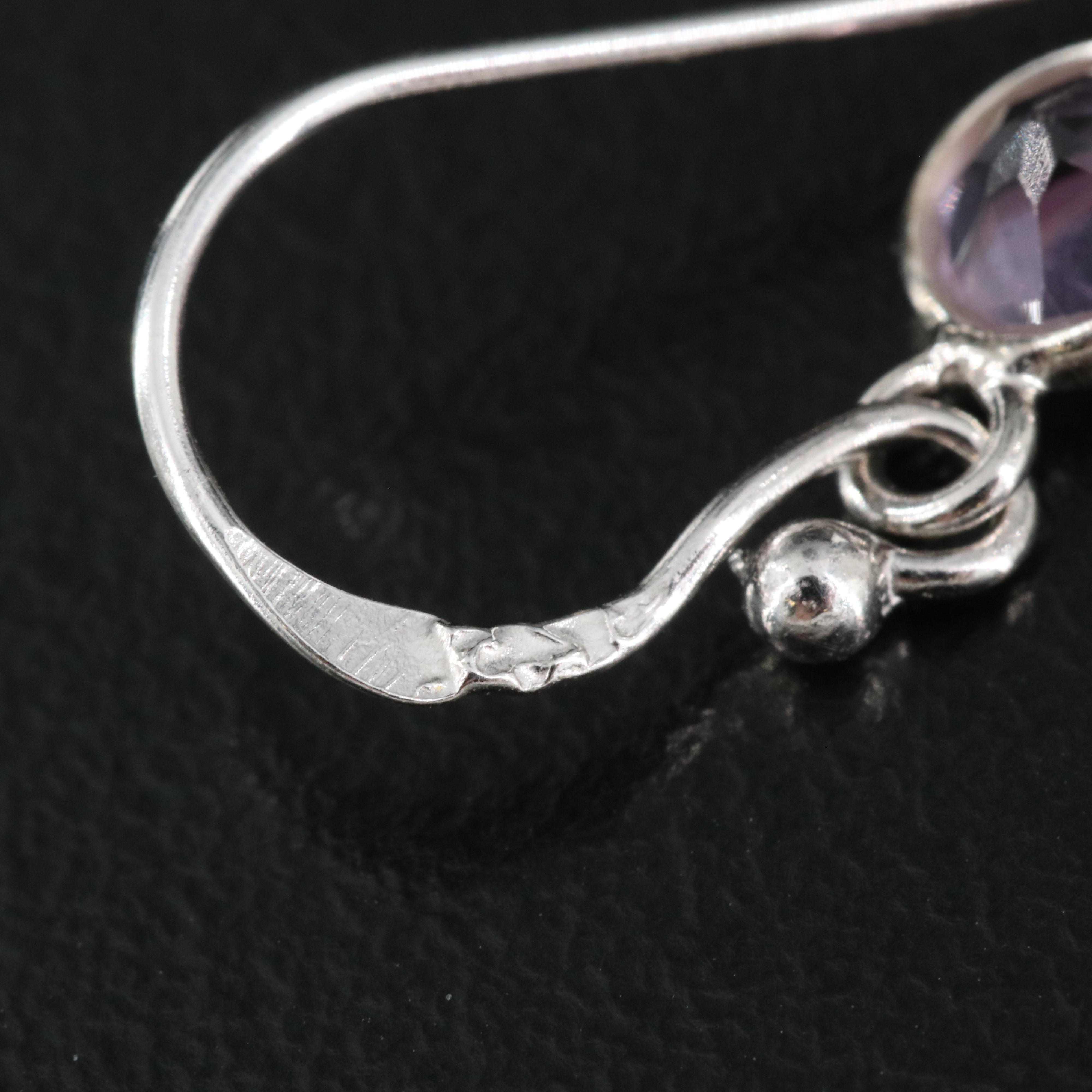Sterling Amethyst Earrings