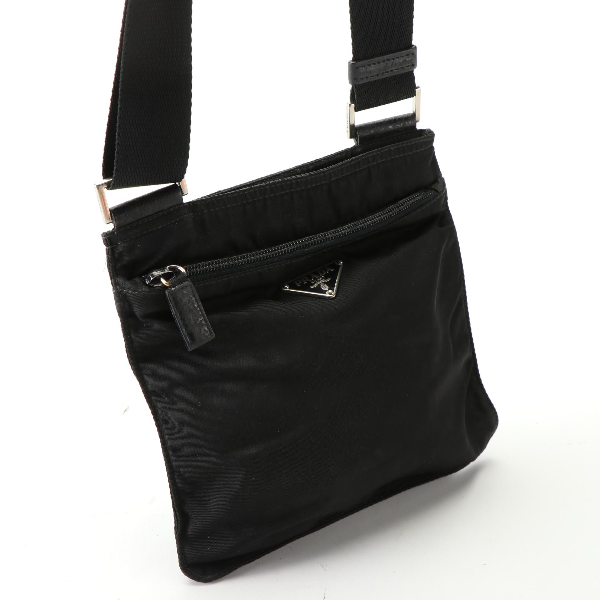 Prada Belt Bag in Nylon with Leather Trim