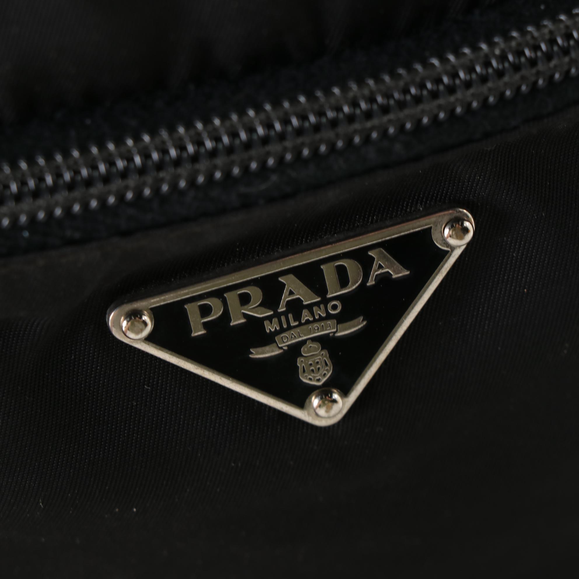 Prada Belt Bag in Nylon with Leather Trim