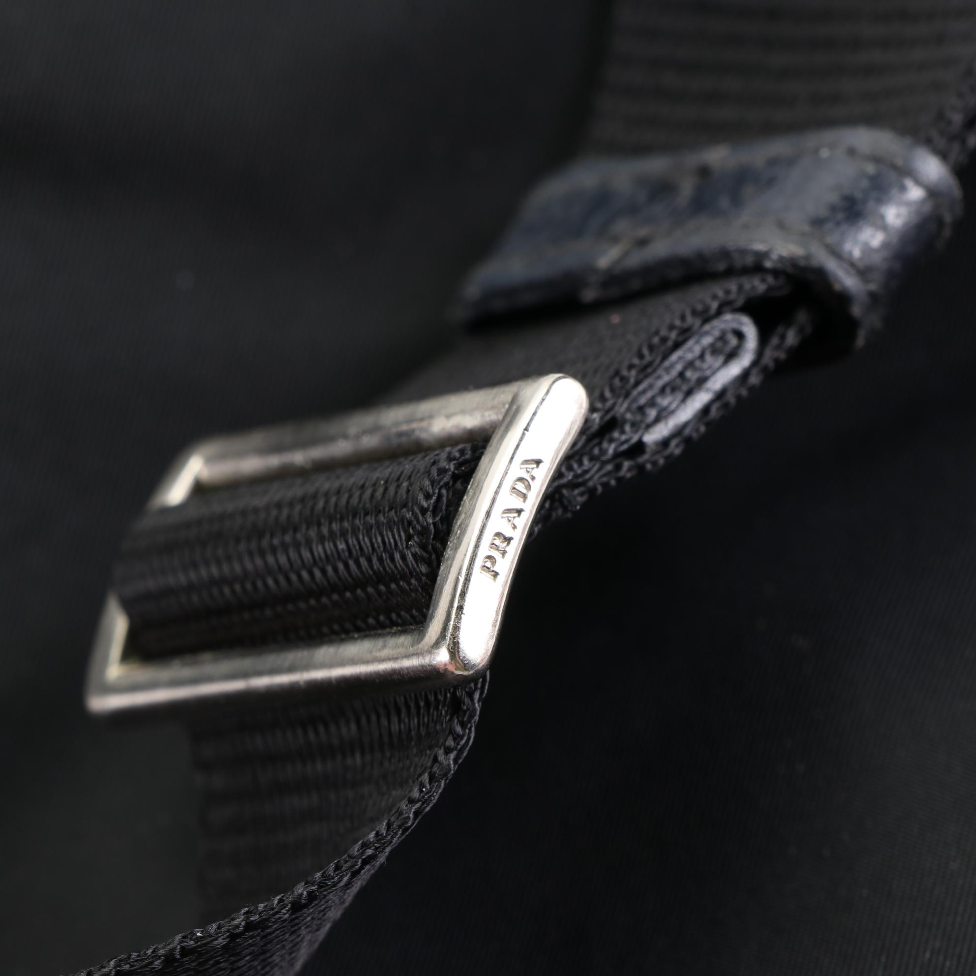 Prada Belt Bag in Nylon with Leather Trim