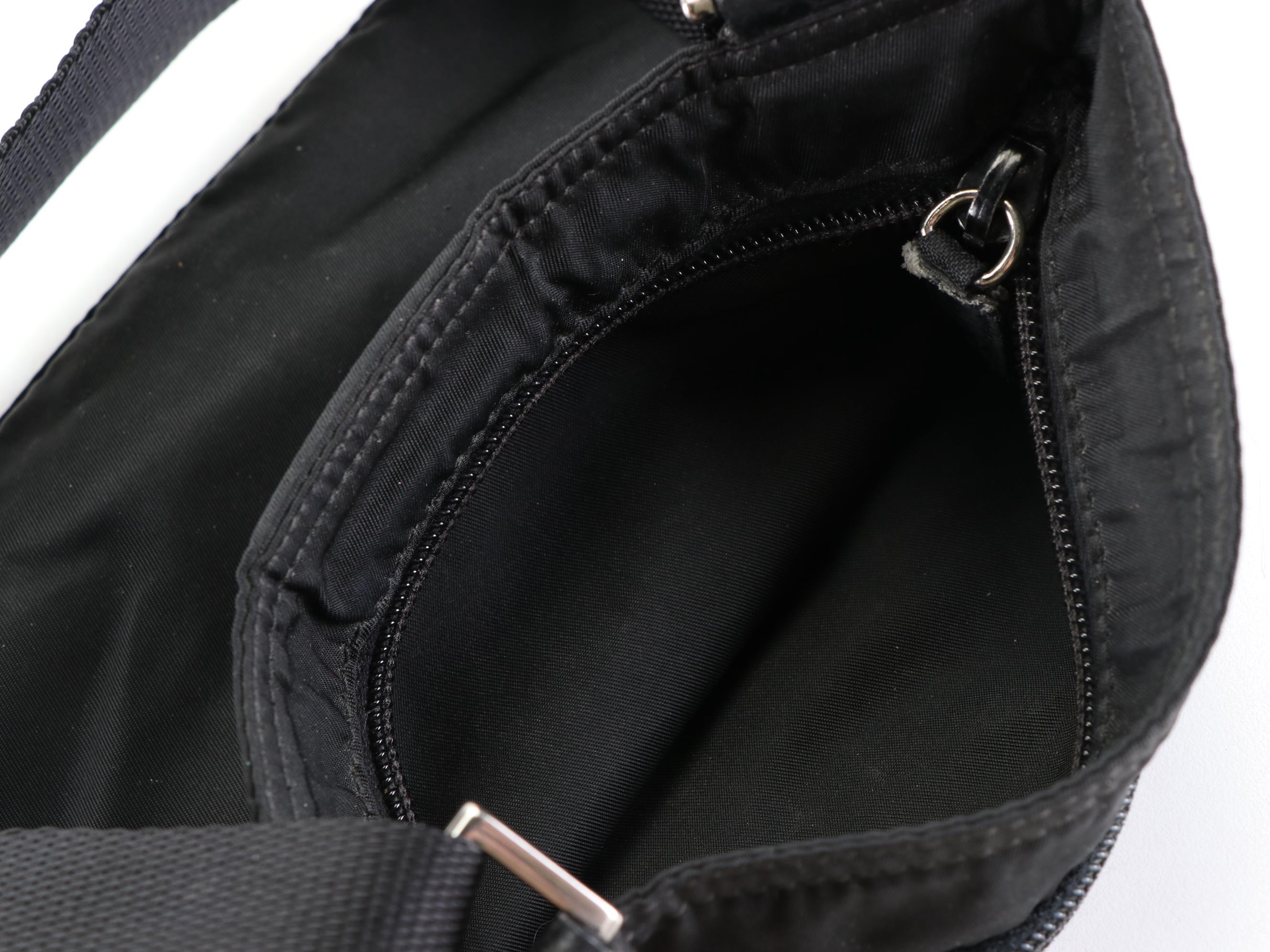 Prada Belt Bag in Nylon with Leather Trim