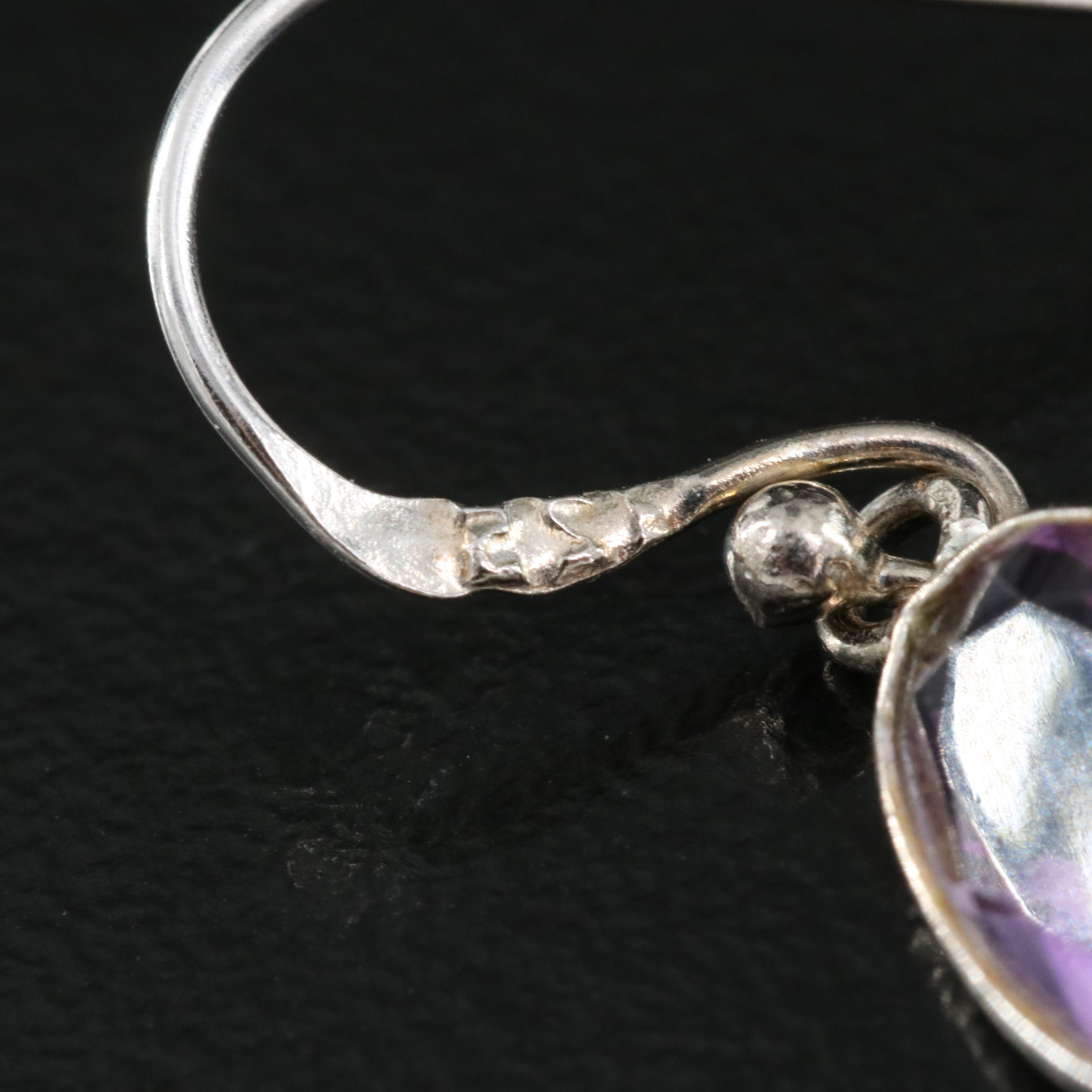 Sterling Amethyst Earrings