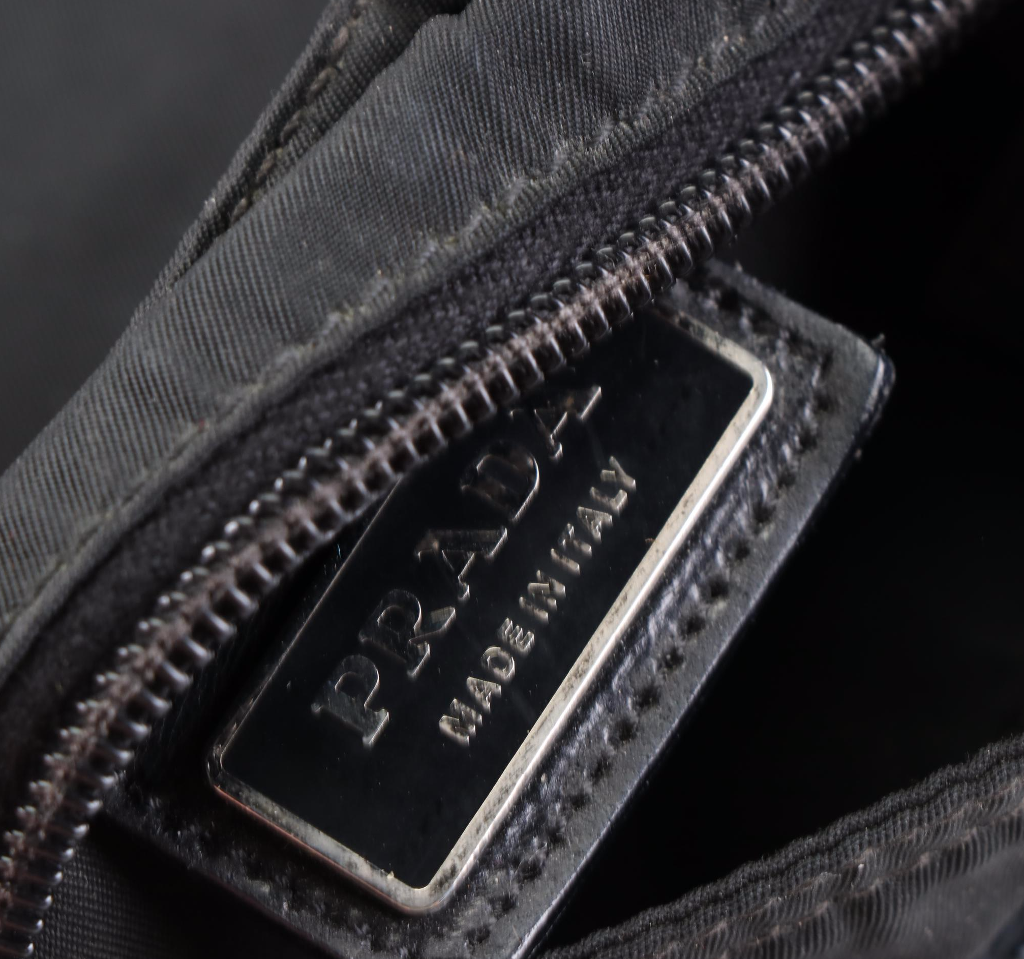 Prada Belt Bag in Nylon with Leather Trim