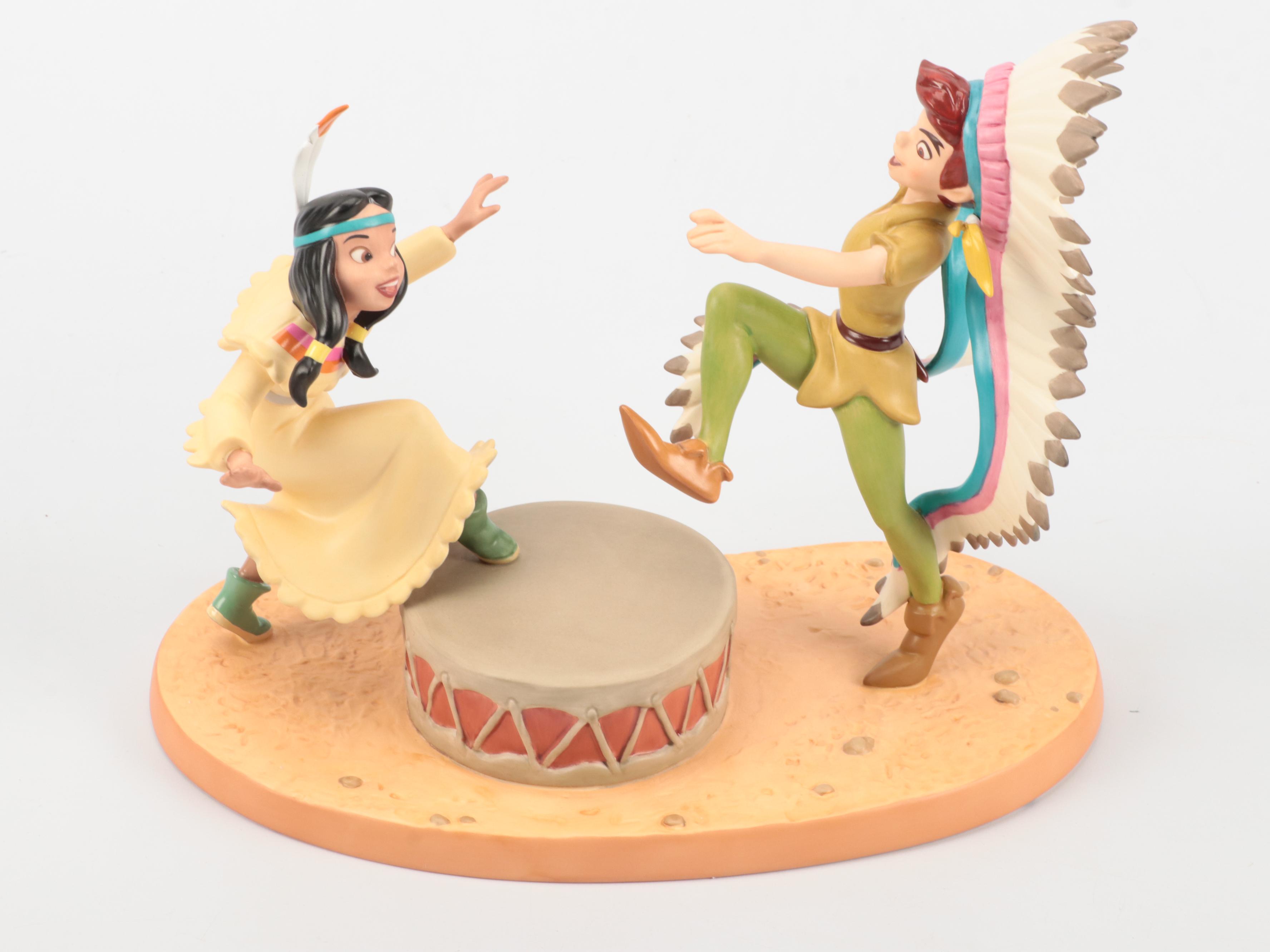 Walt Disney Classics Peter Pan "Fireside Celebration" and More Ceramic Figurines