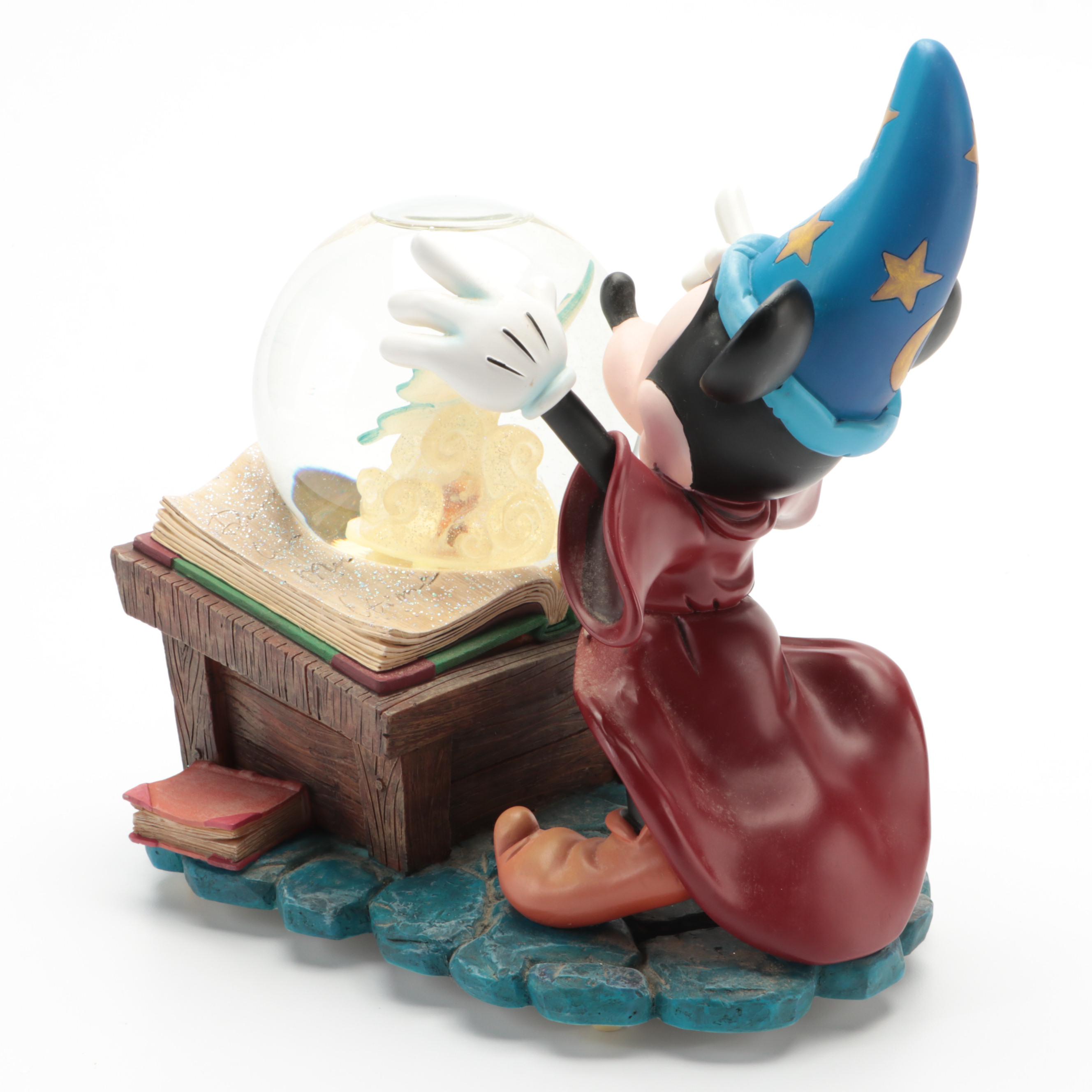 Disney Direct Mickey as the Sorcerer's Apprentice Figural Musical Snowglobe