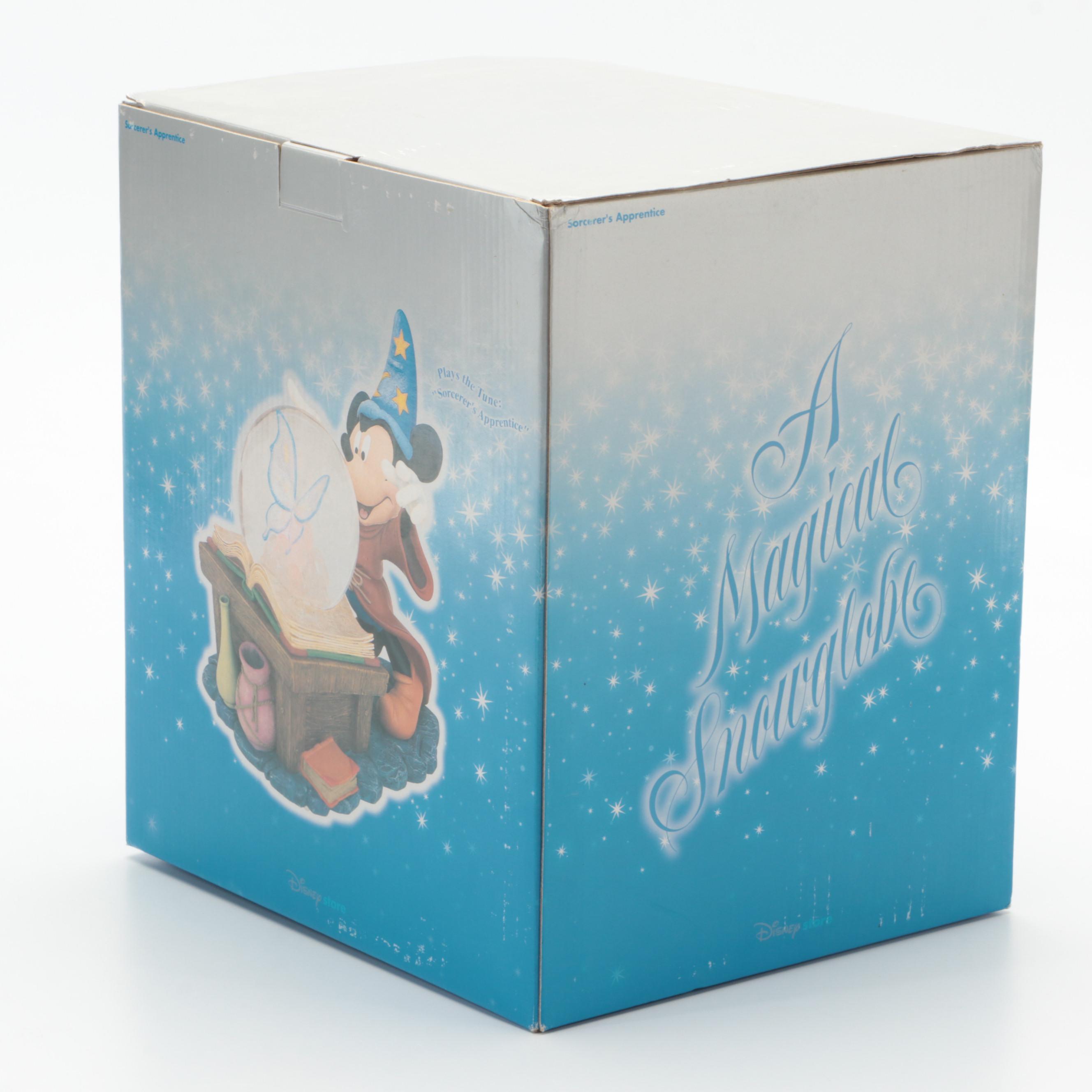 Disney Direct Mickey as the Sorcerer's Apprentice Figural Musical Snowglobe
