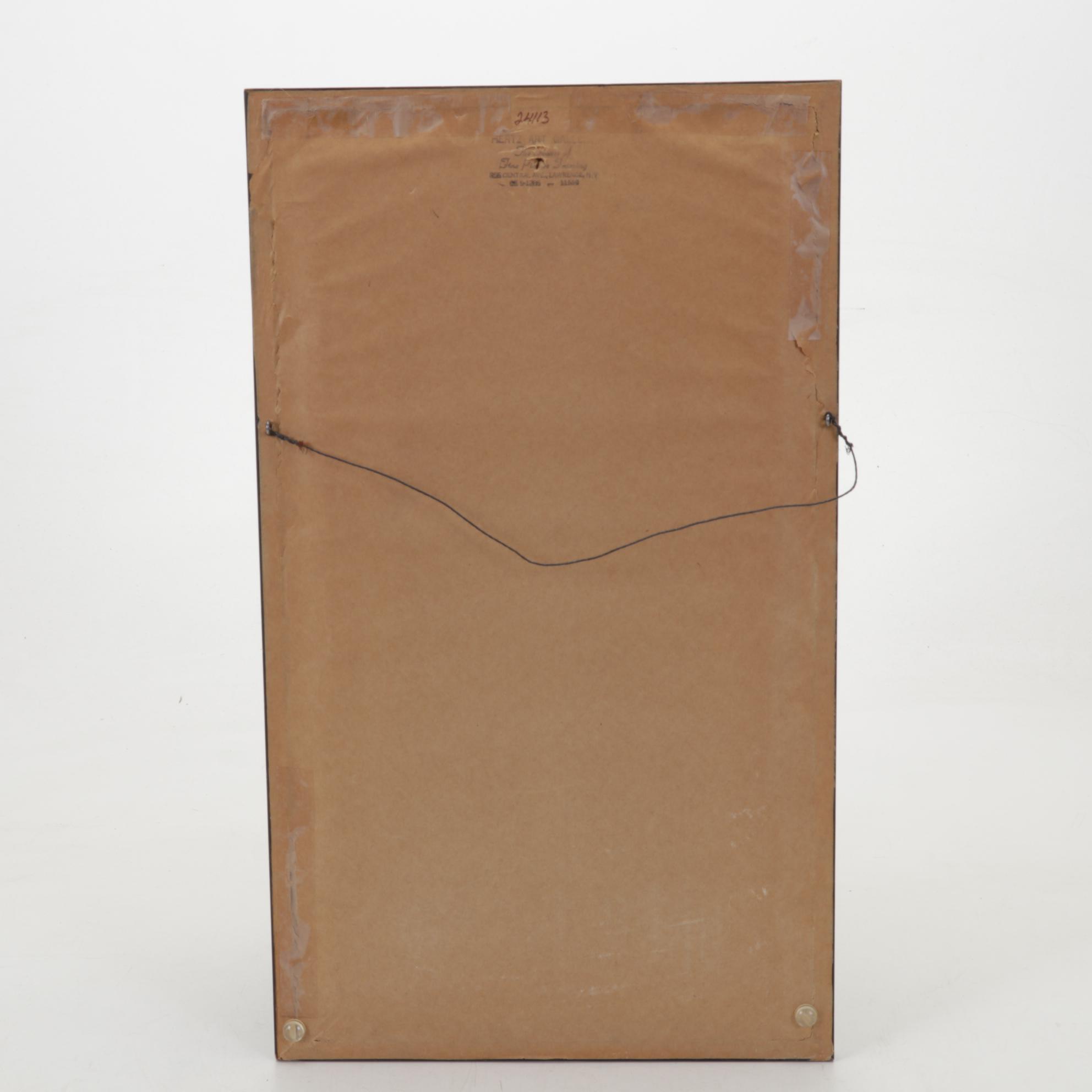 Belle Golinko Gouache Painting of Mother and Child, Late 20th Century