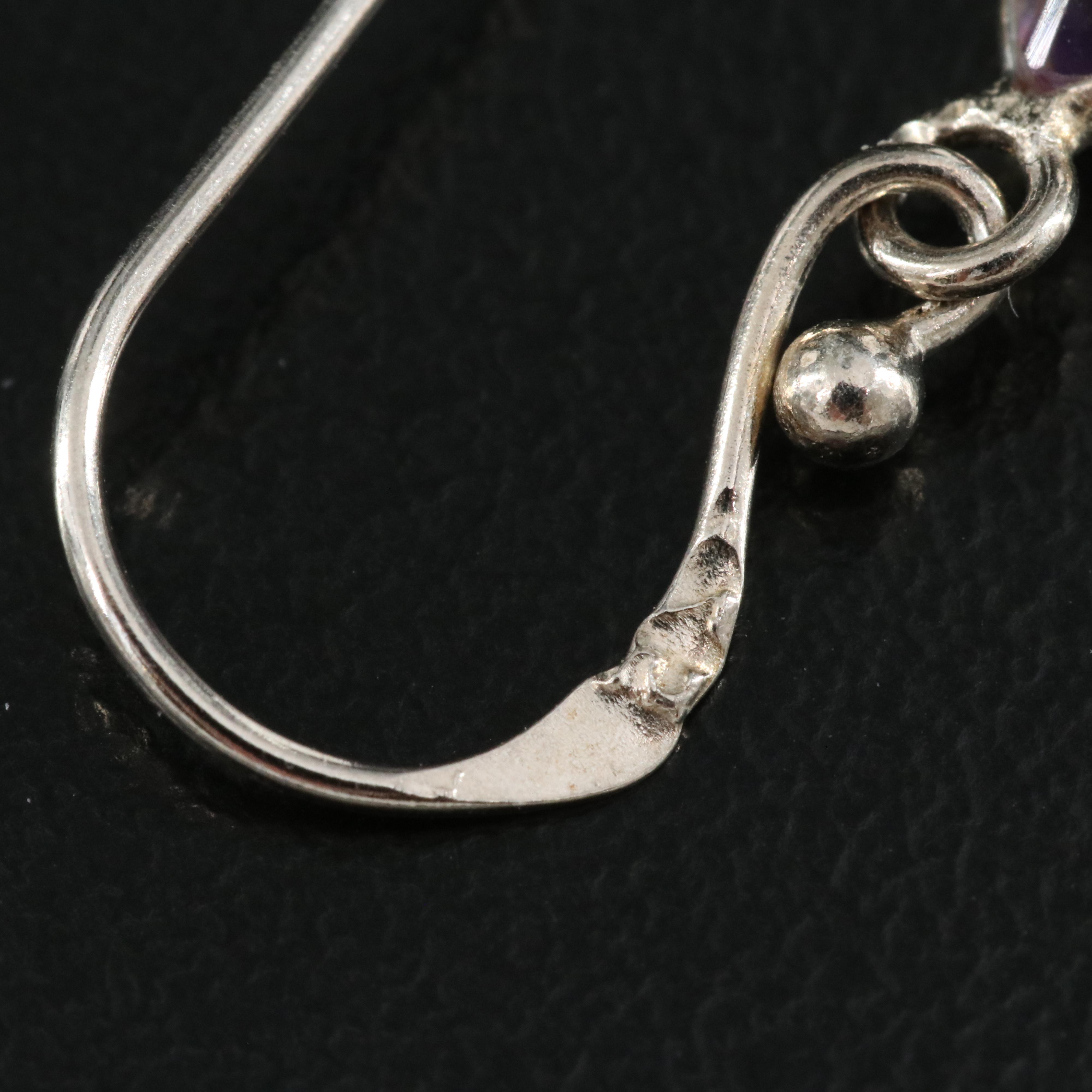 Sterling Amethyst Earrings