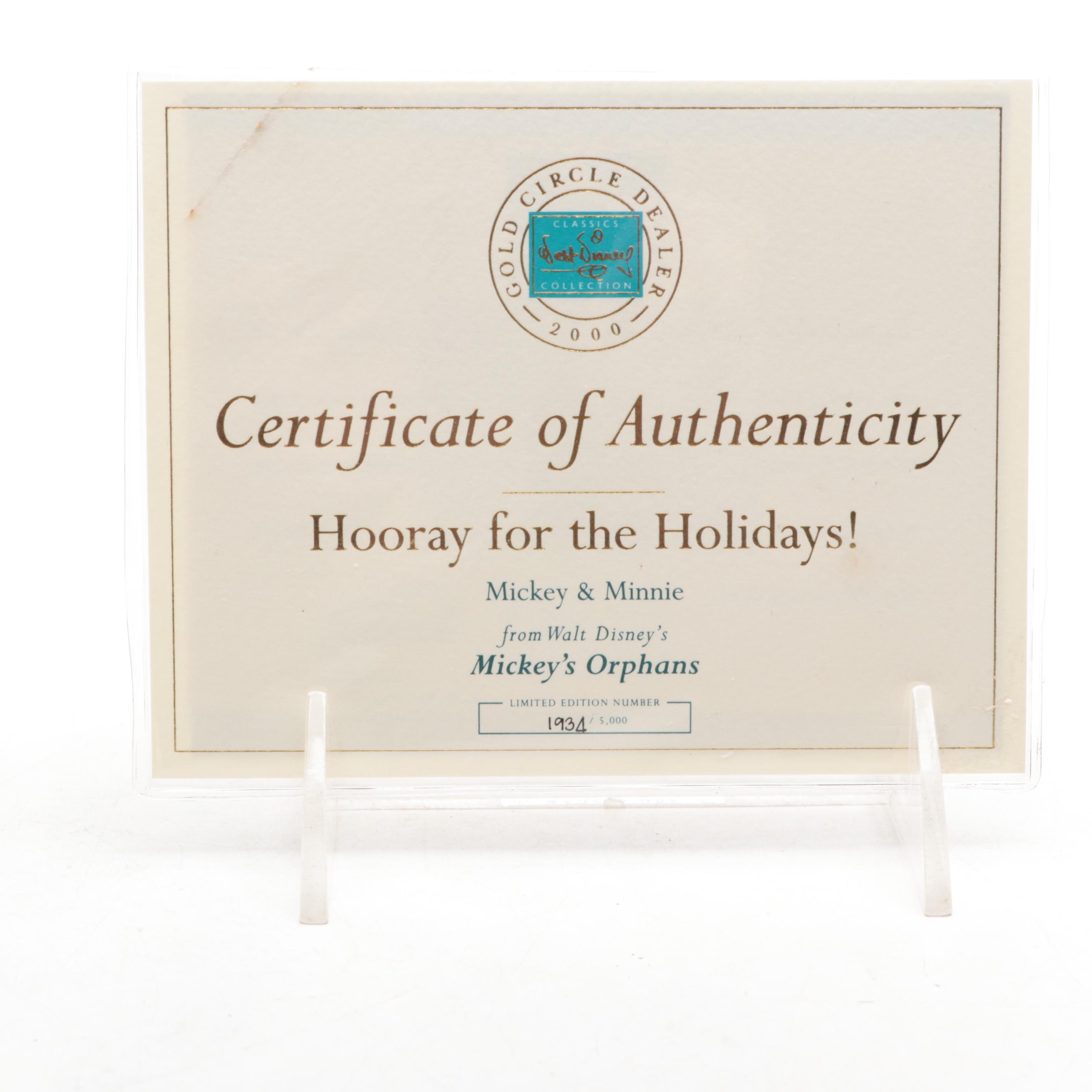 Walt Disney Classics Collection "Hooray for the Holidays!" Figural Group