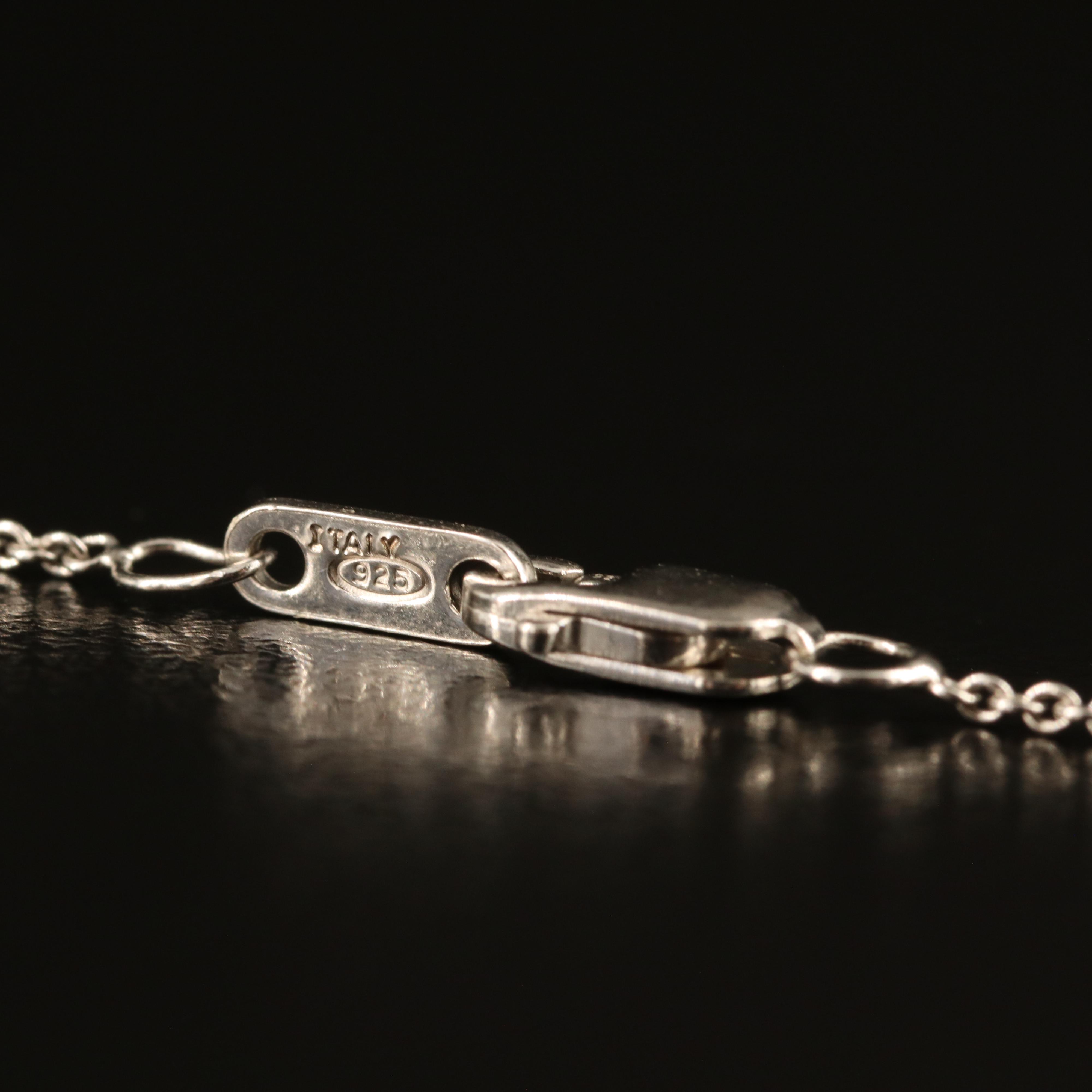 Sterling Topaz and White Sapphire Turtle Pendant Necklace