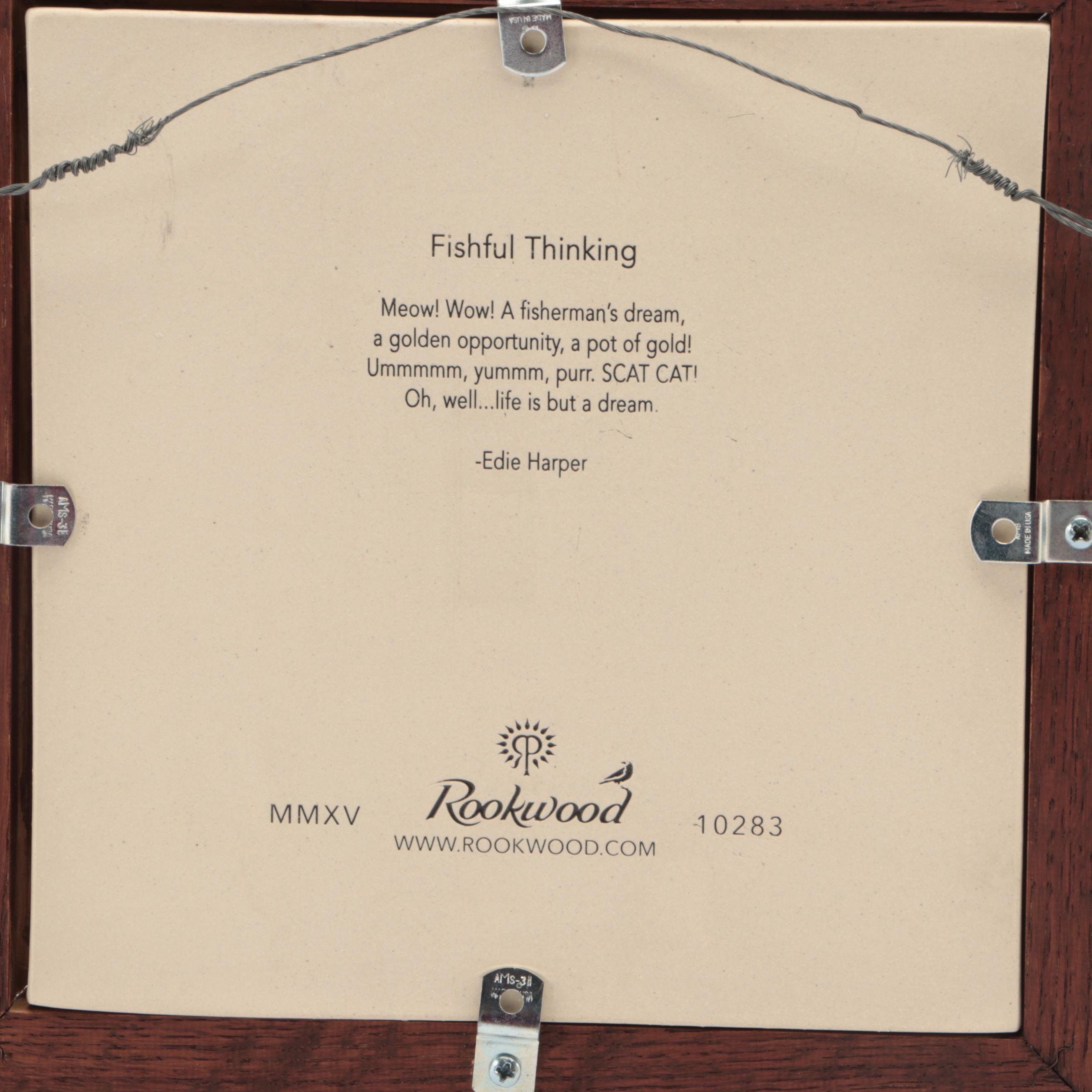 Rookwood Pottery "Fishful Thinking" Tile and Ceramic Vase