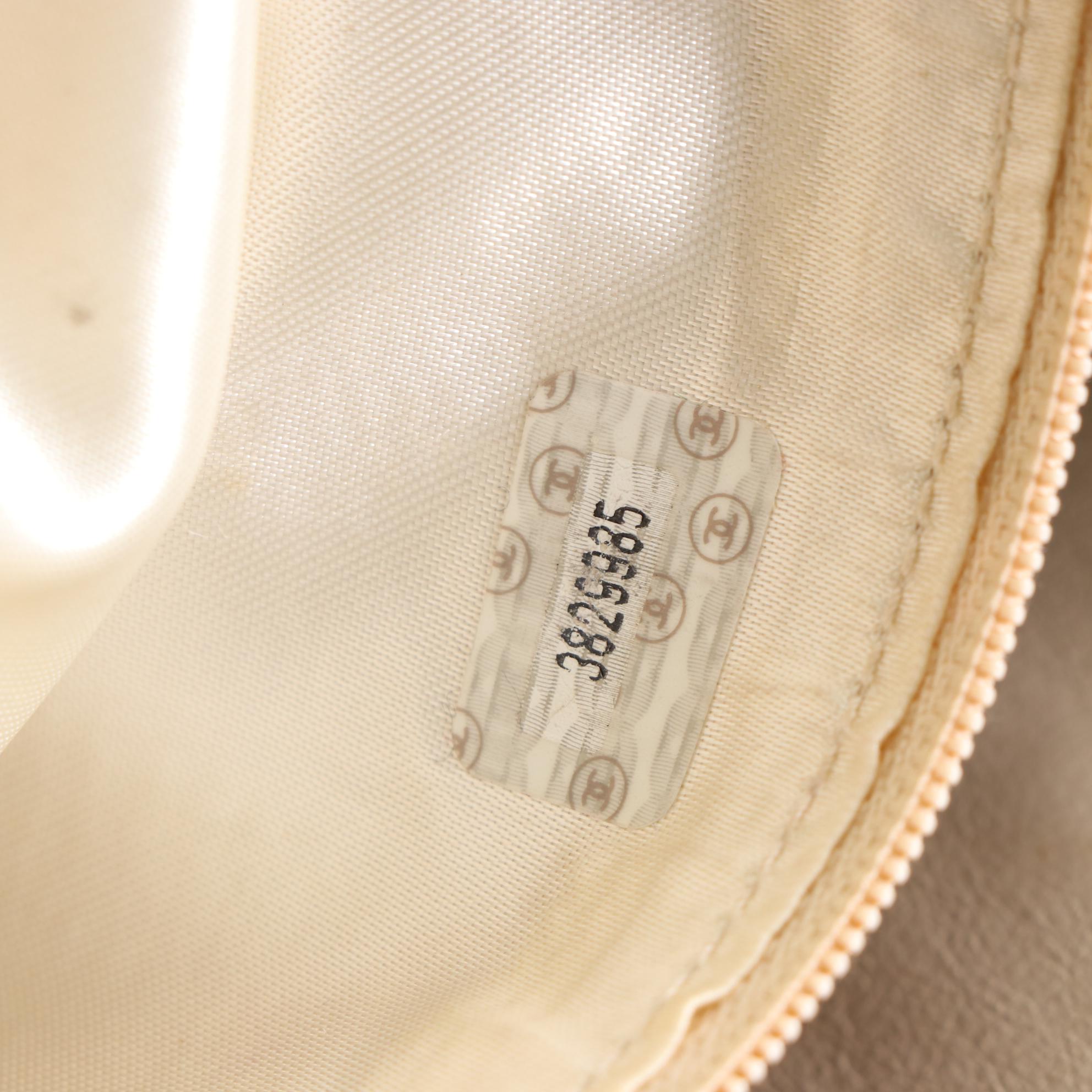 Chanel Front Pocket Top Zip Shoulder Bag in Lambskin Leather