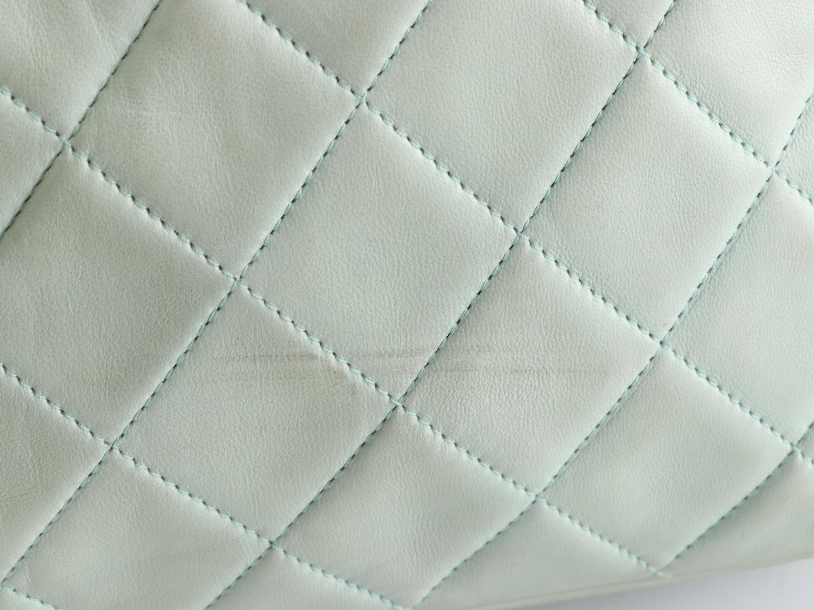 Chanel Front Pocket Top Zip Shoulder Bag in Lambskin Leather