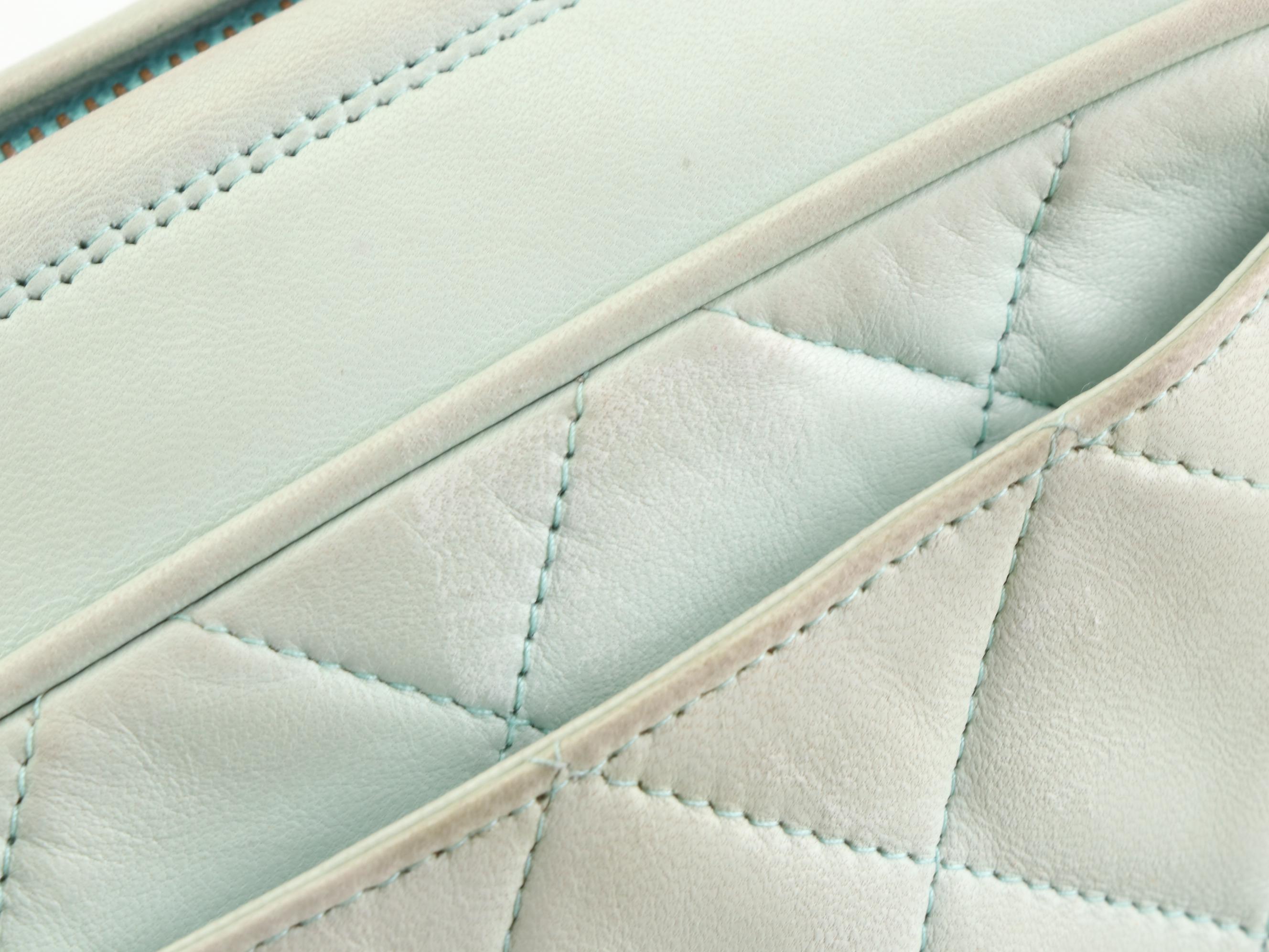 Chanel Front Pocket Top Zip Shoulder Bag in Lambskin Leather