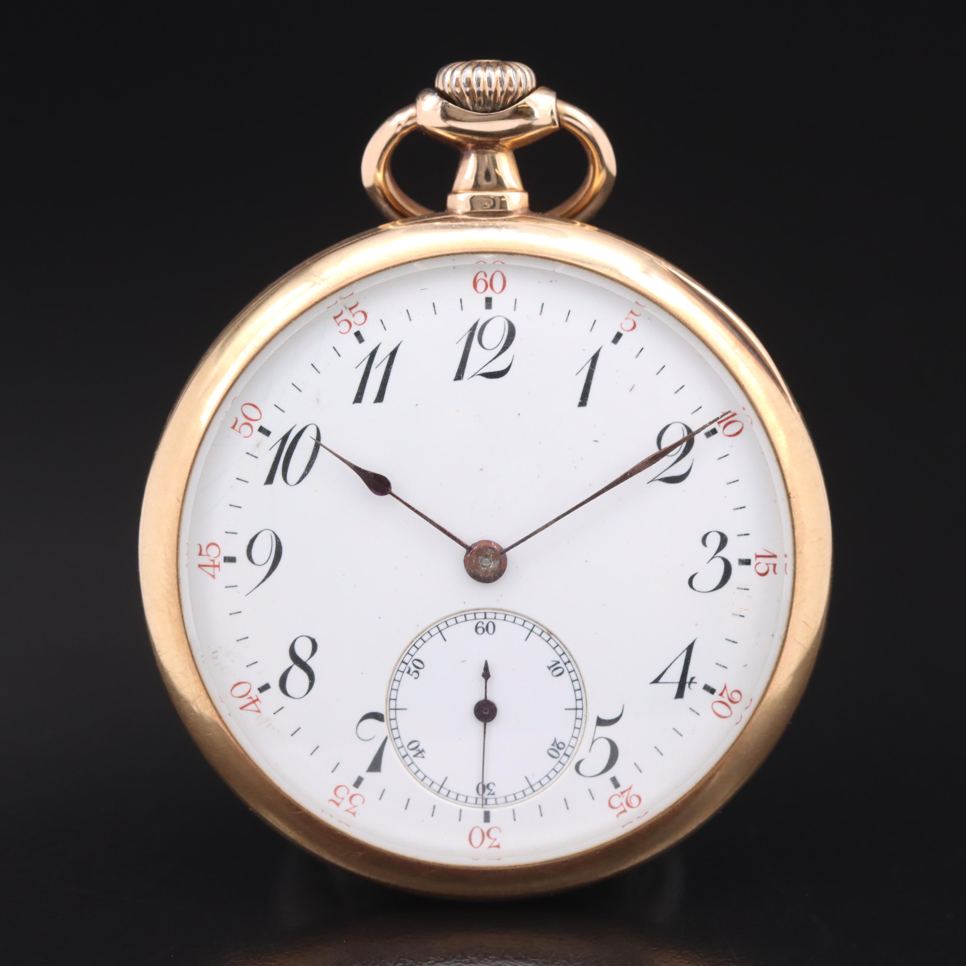 Antique 14K Longines Pocket Watch