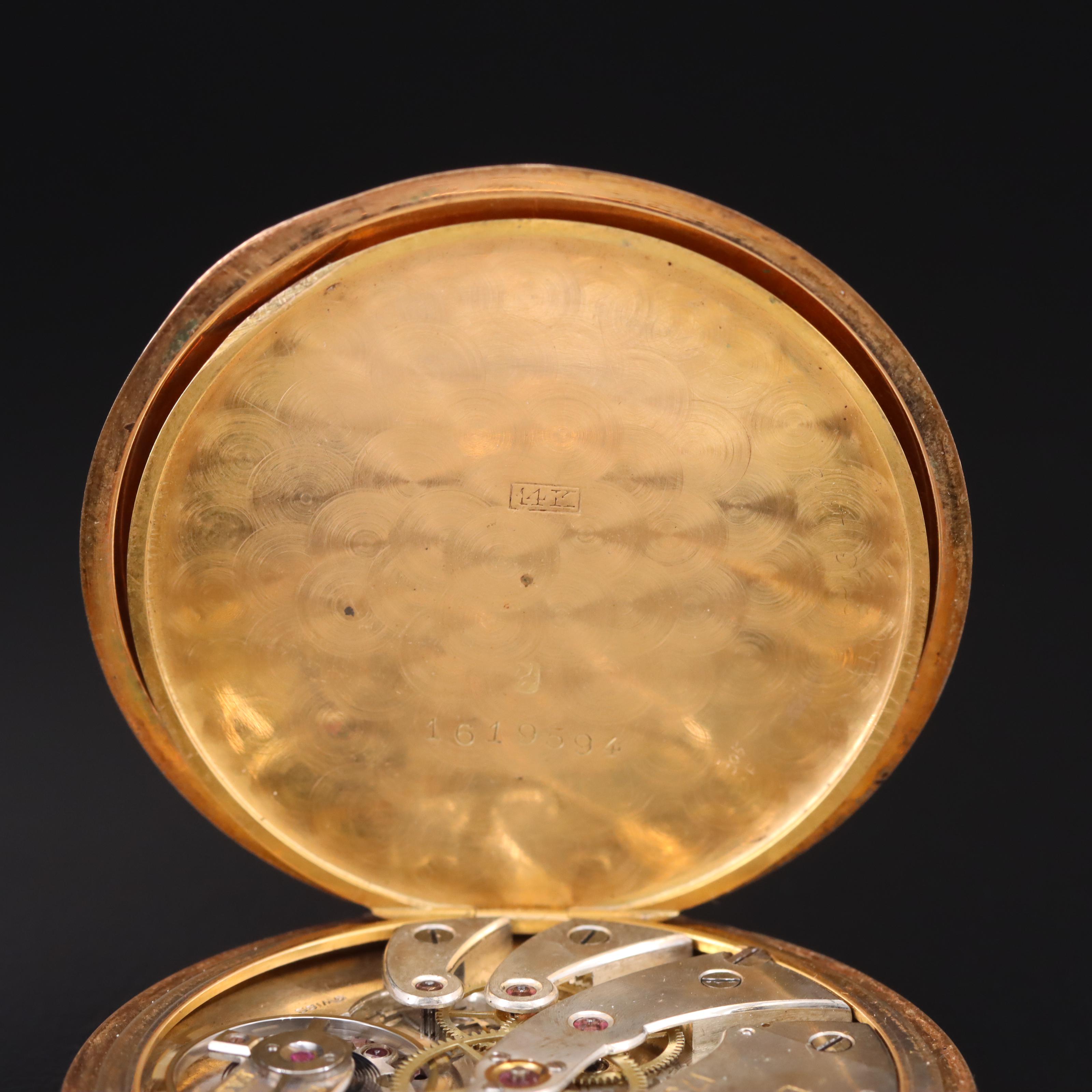 Antique 14K Longines Pocket Watch