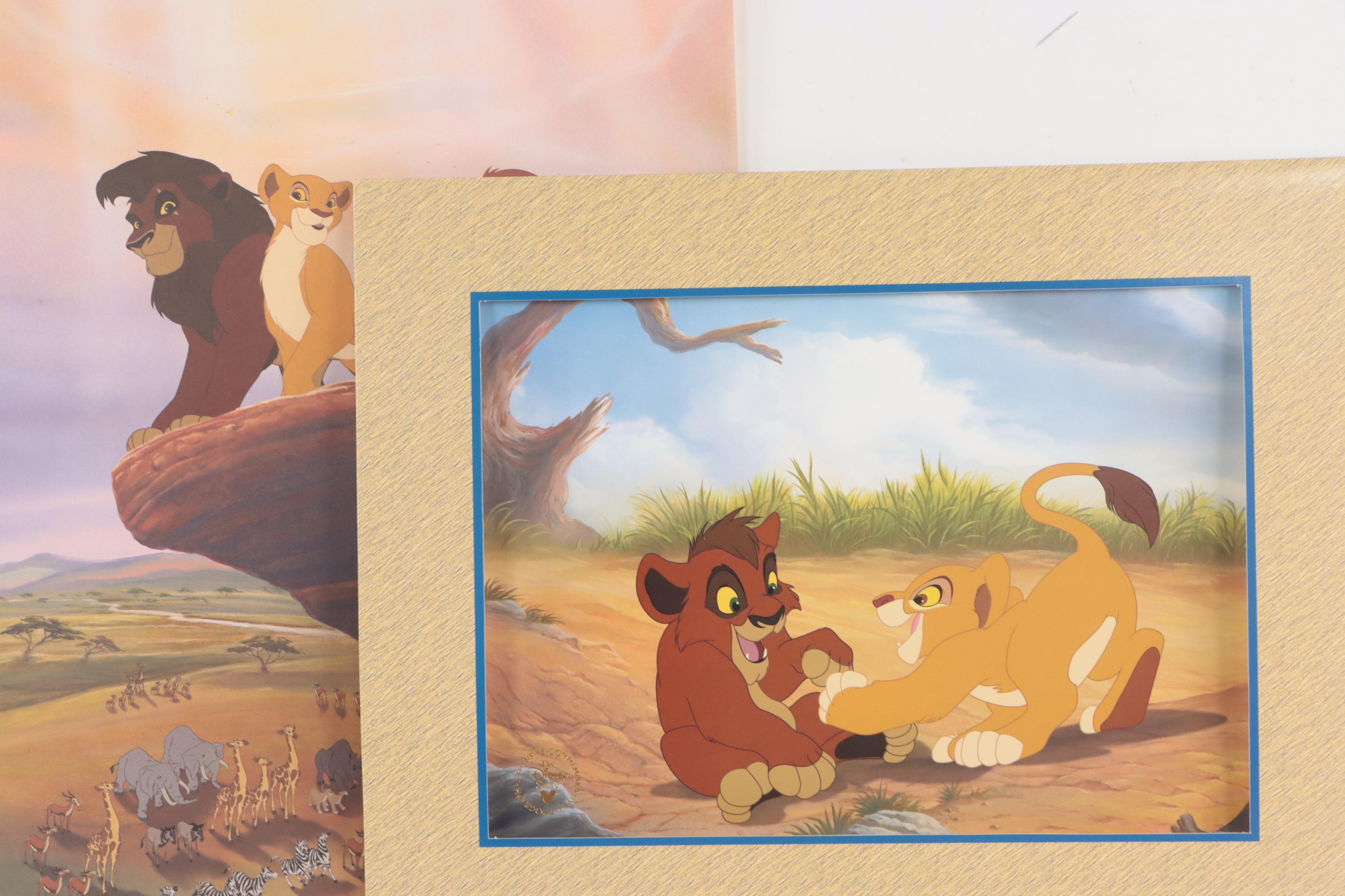 Disney Offset Lithographs from "Tarzan," "The Lion King," and More