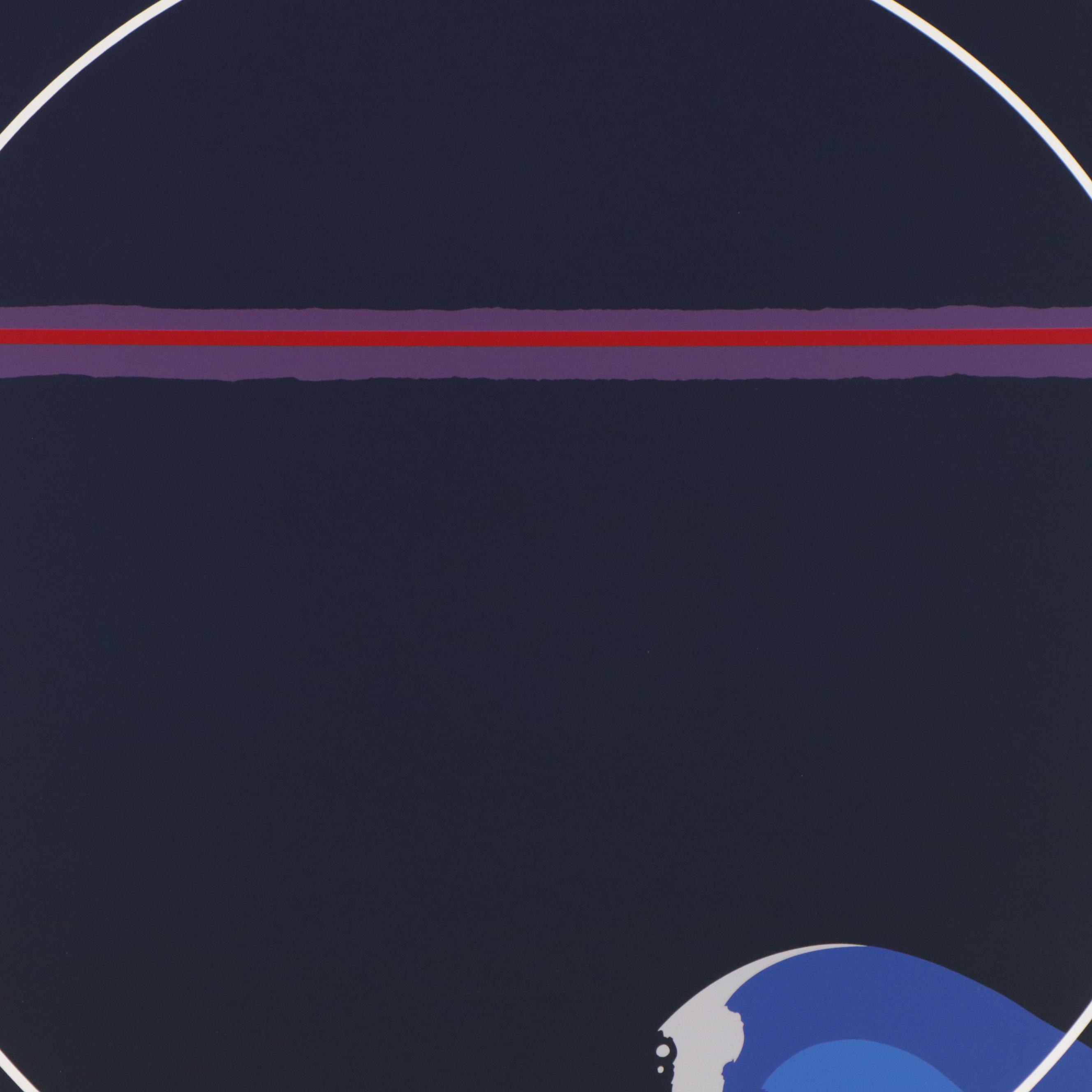 Thomas Whelan Benton Serigraph "White Cap," 1979