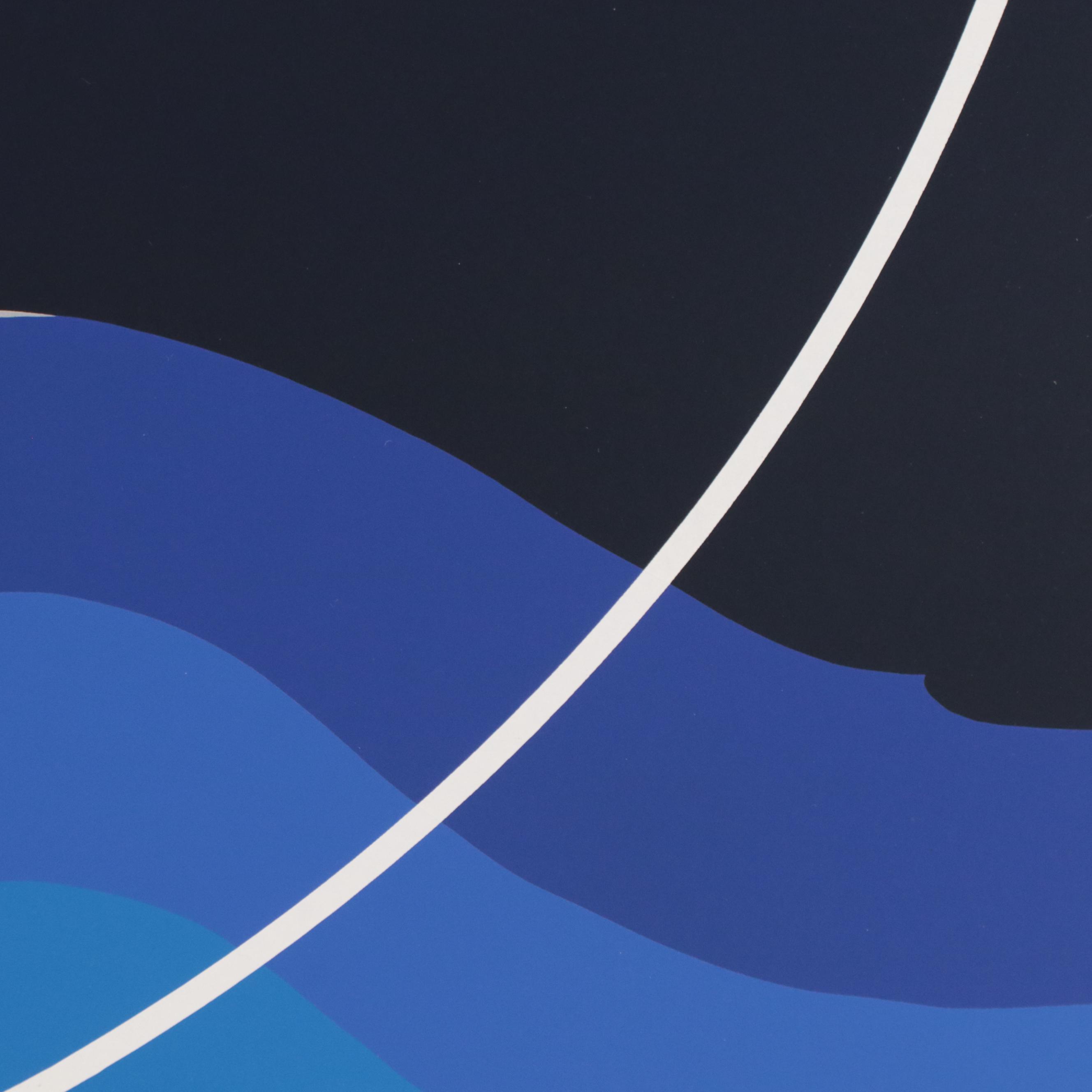 Thomas Whelan Benton Serigraph "White Cap," 1979