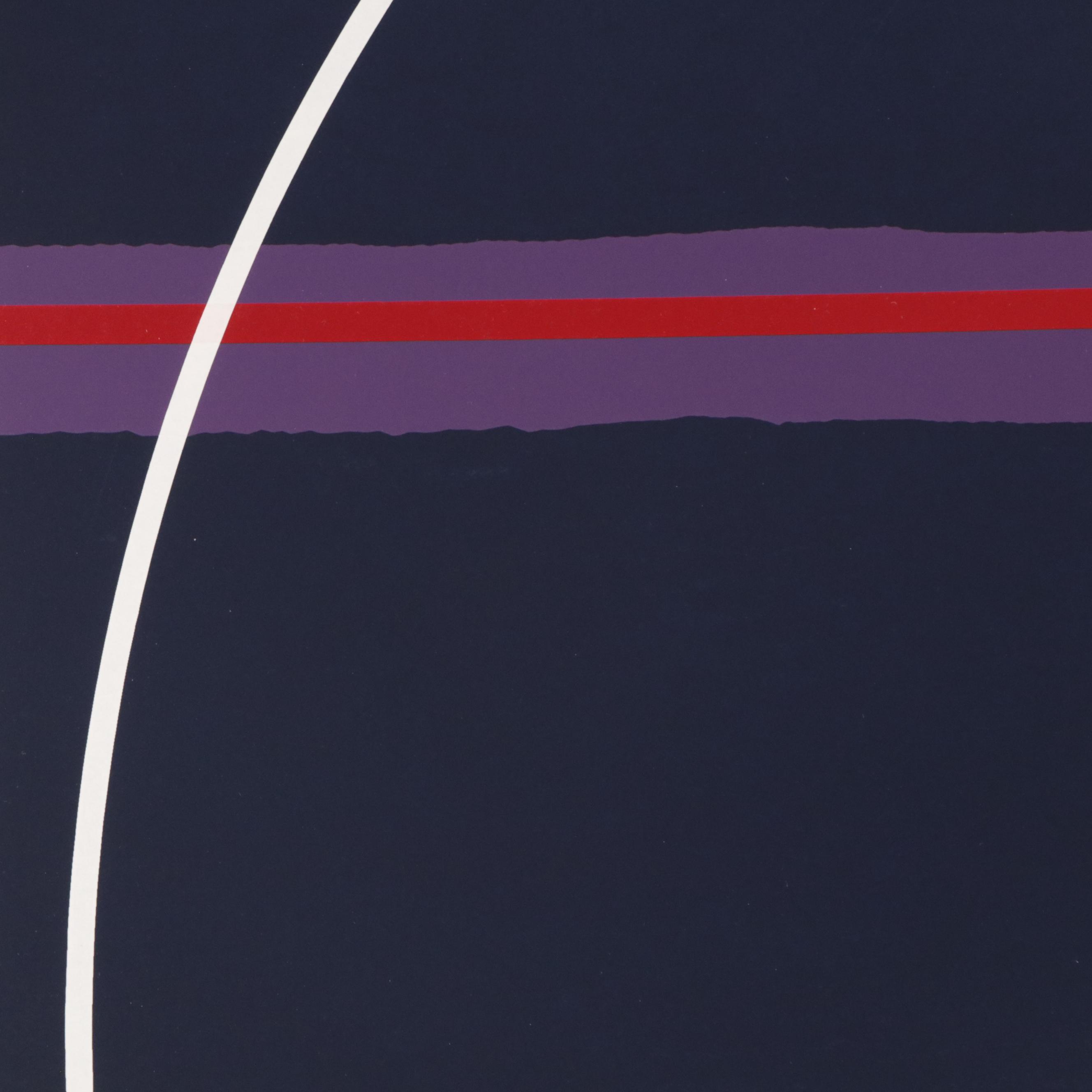 Thomas Whelan Benton Serigraph "White Cap," 1979