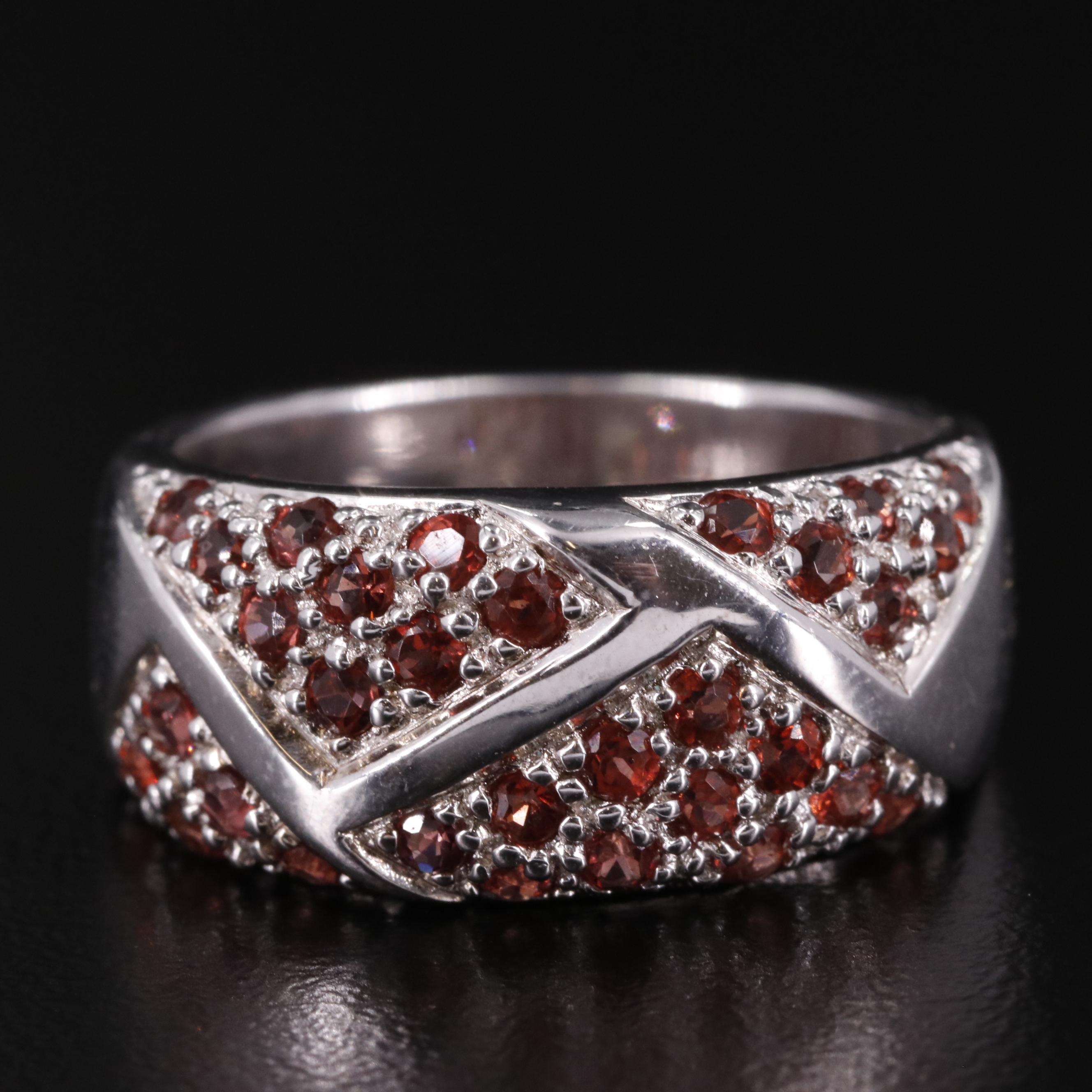 Sterling Garnet Ring