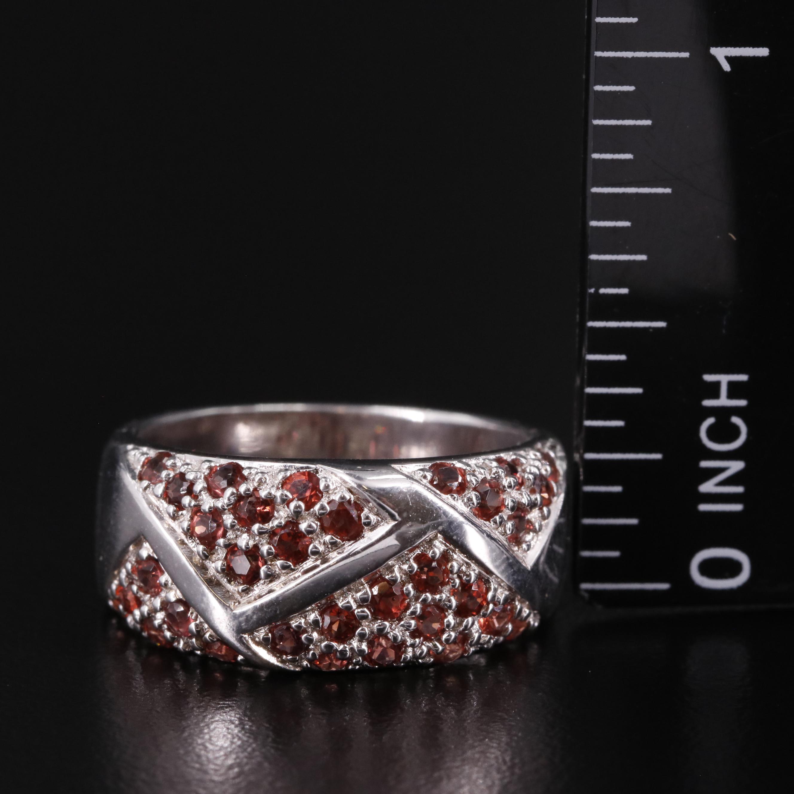 Sterling Garnet Ring