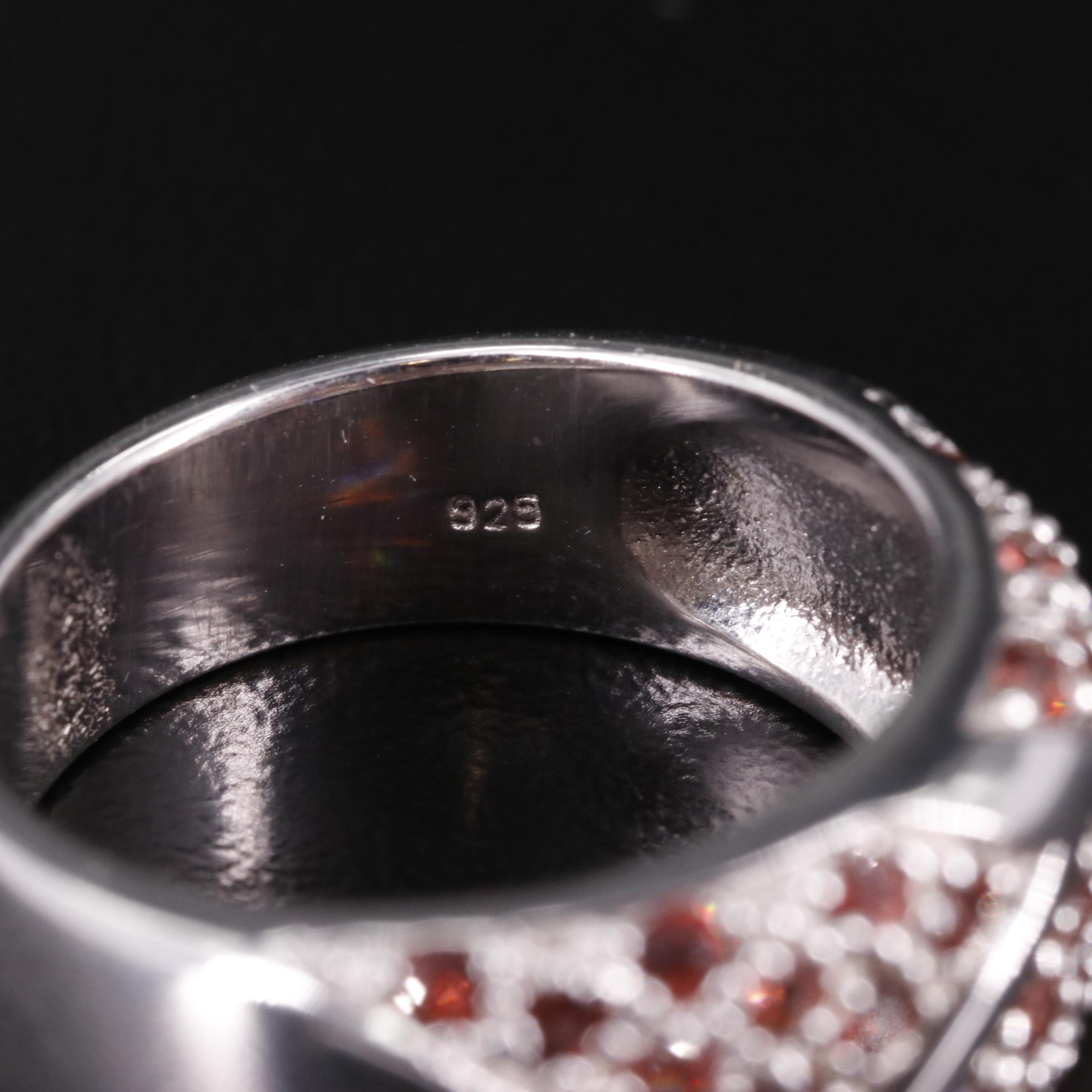 Sterling Garnet Ring