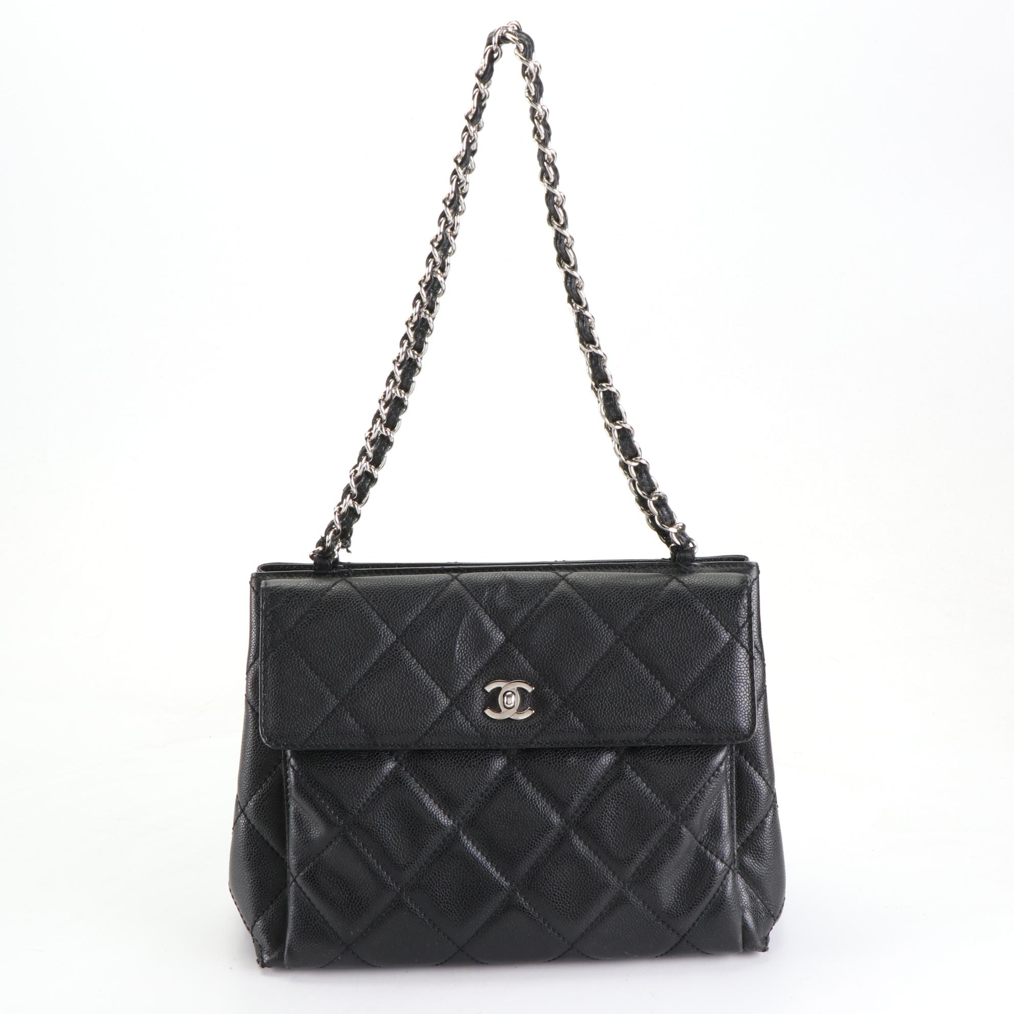 Chanel Front Pocket Tote in Caviar Leather