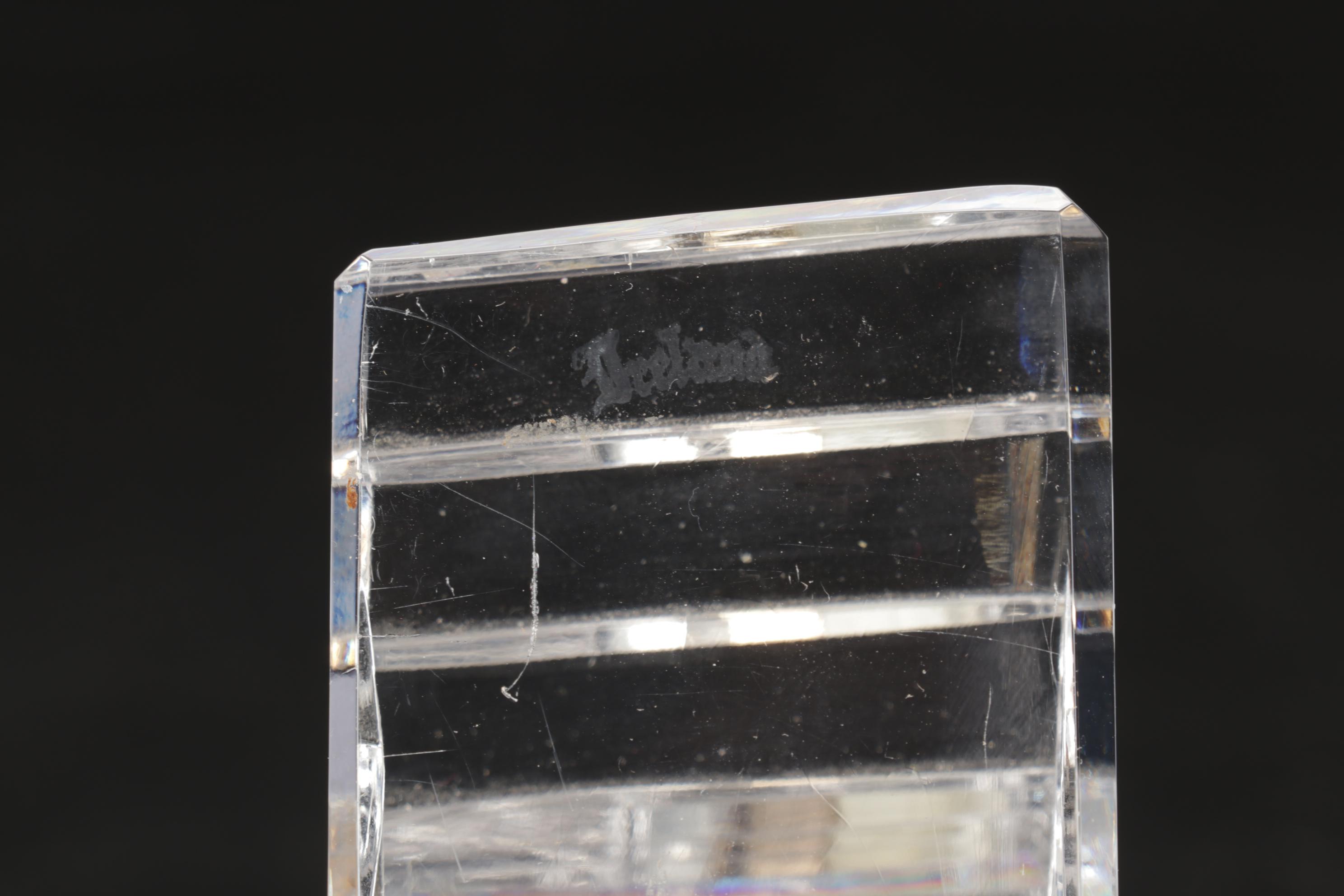 Waterford Crystal Desk Clock with Marquis "Greenbriar"  Bowl and Other Decanter