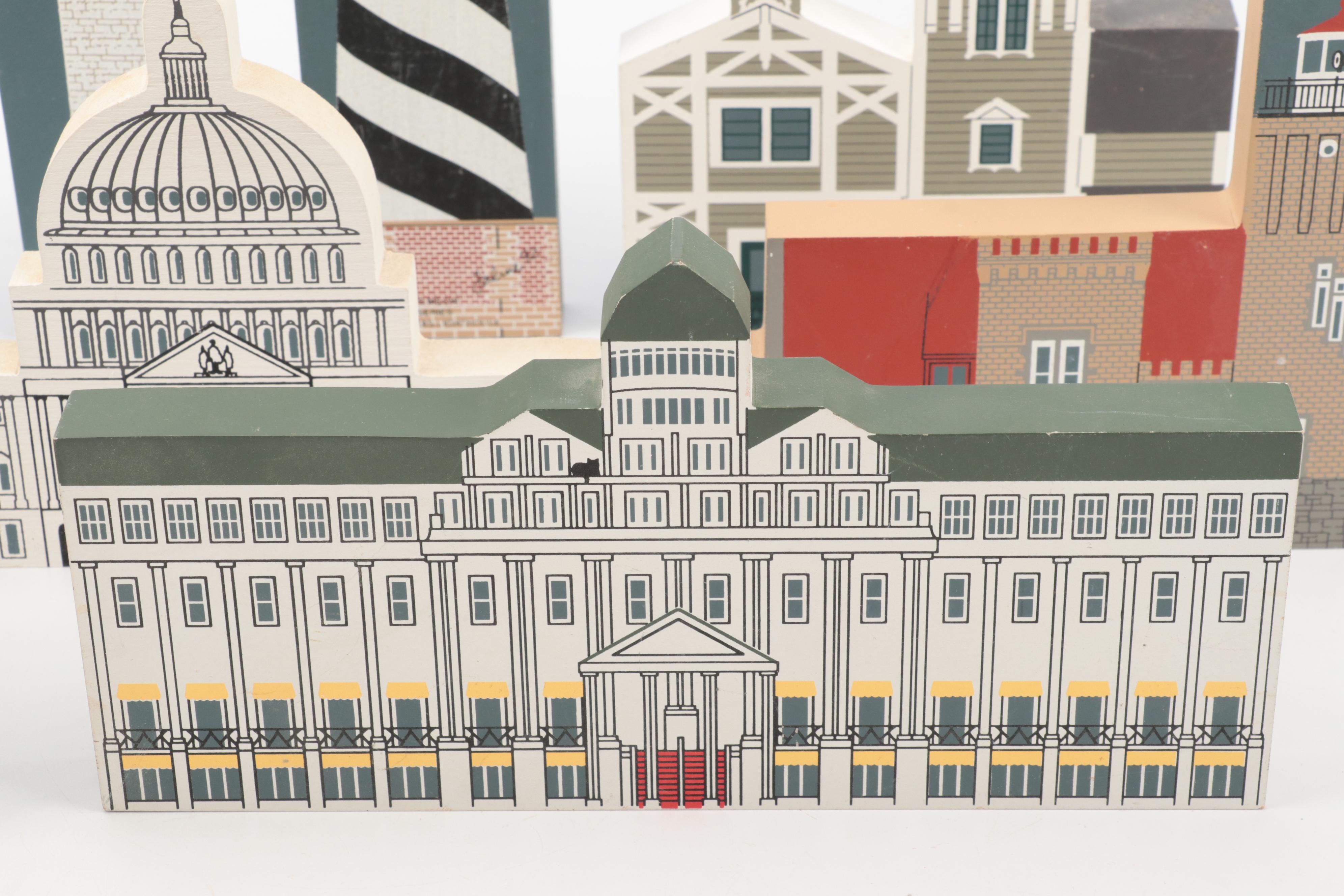 The Cat's Meow with Other Lighthouses and More Wooden Souvenir Figures