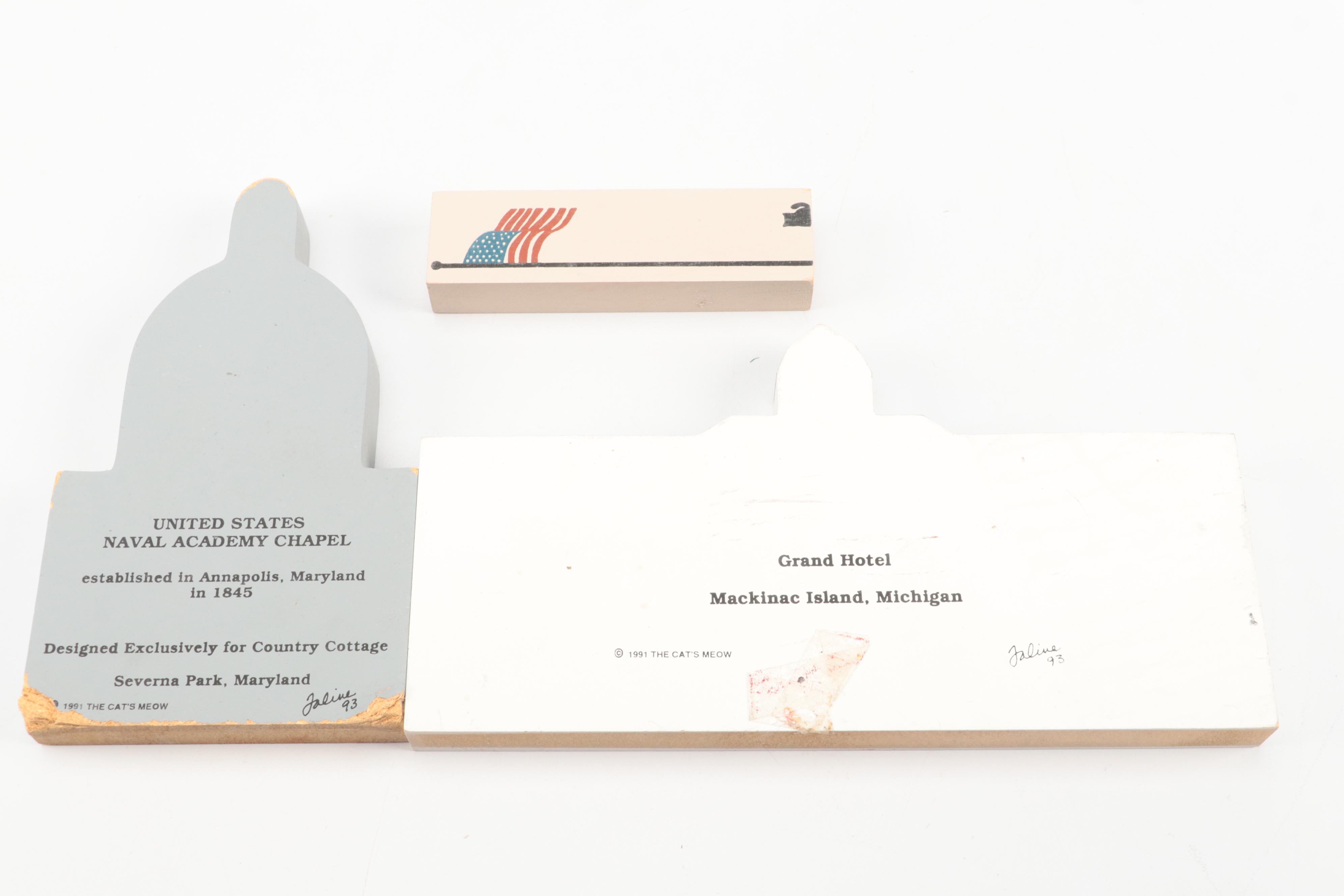 The Cat's Meow with Other Lighthouses and More Wooden Souvenir Figures