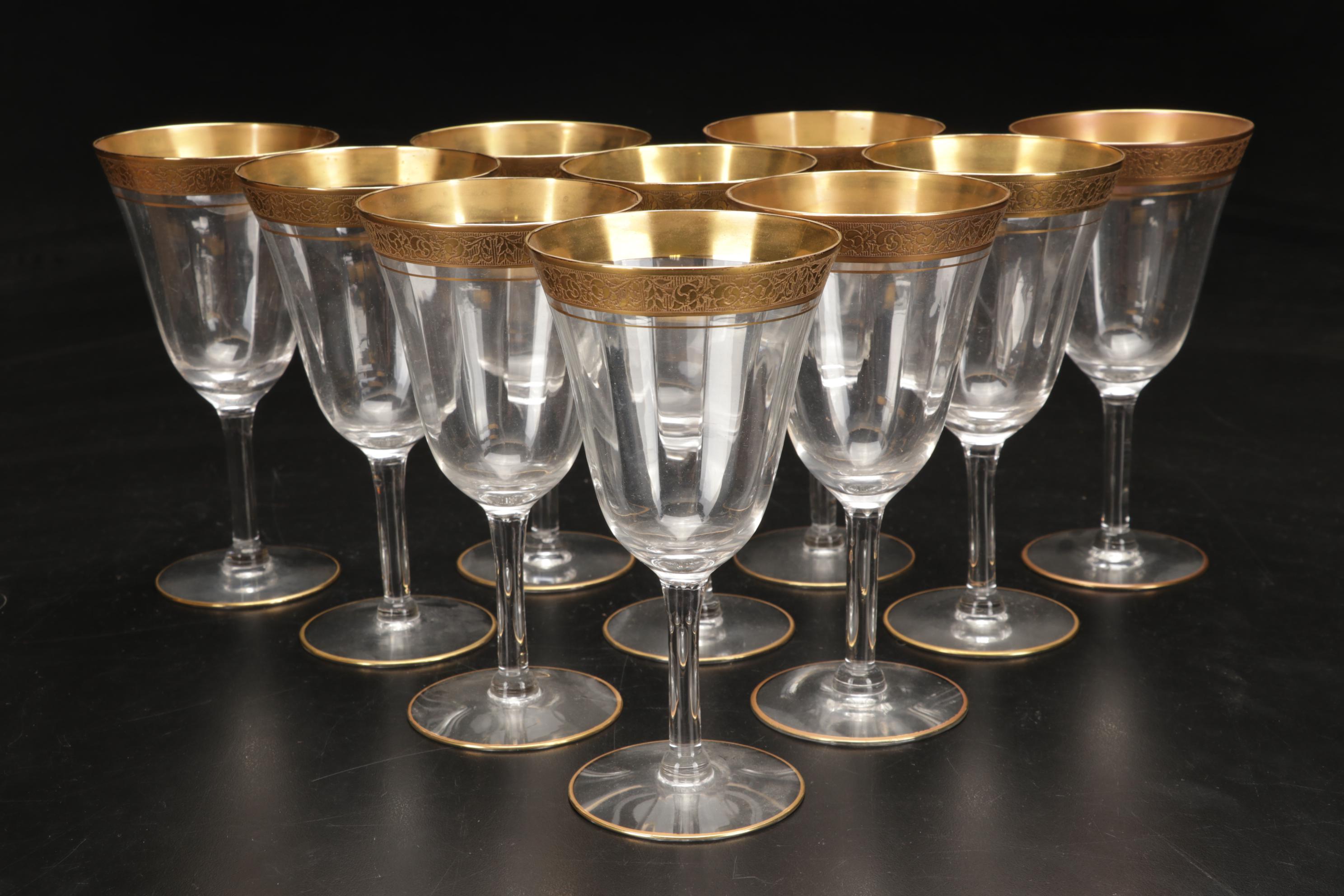 Tiffin- Franciscan "Rambler Rose" and Other Stemware, Mid-20th Century