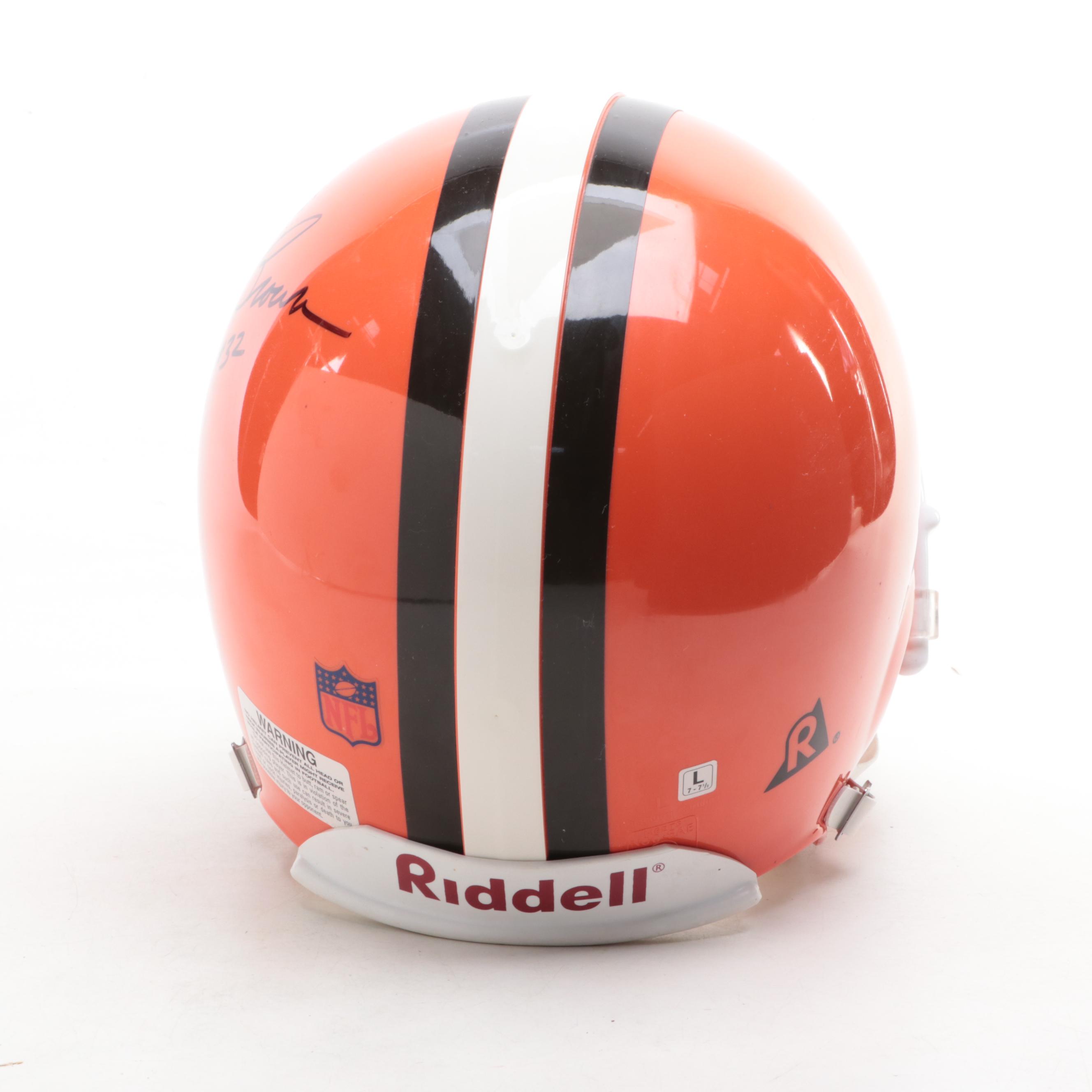 Jim Brown "HOF 71" Signed Replica Cleveland Browns Riddell Football Helmet
