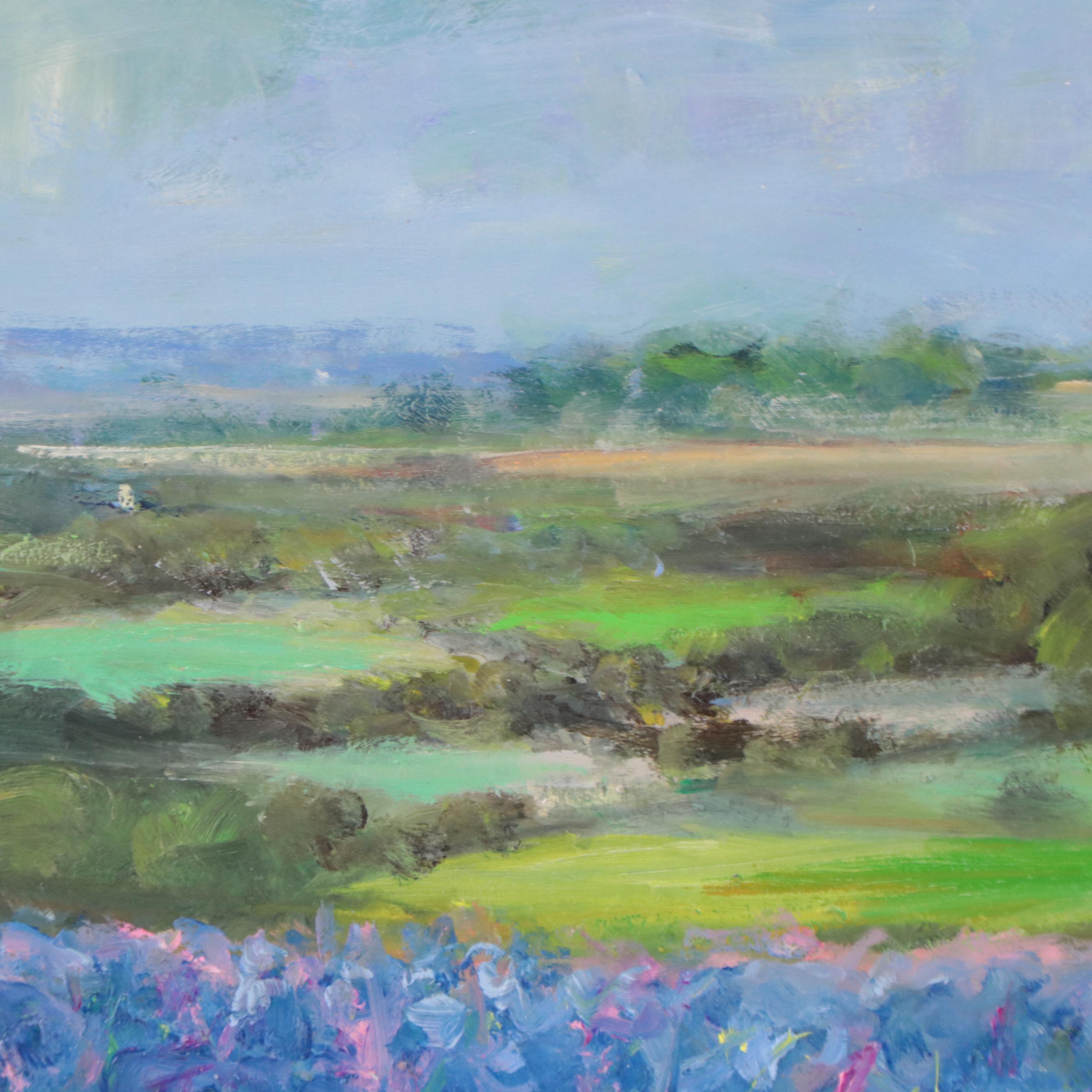 Nino Pippa Oil Painting "Provence - Irises Field"
