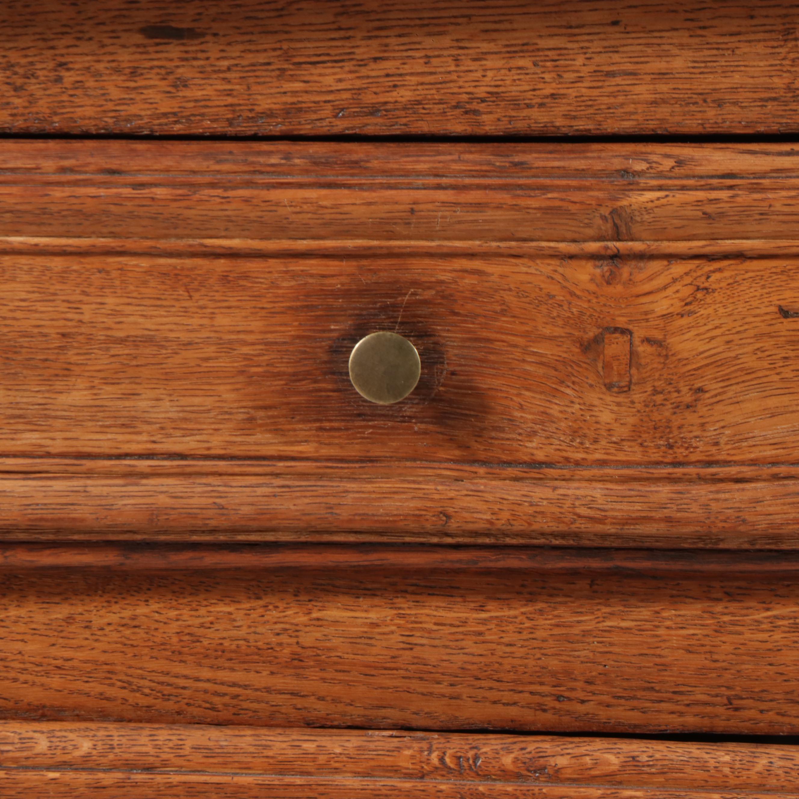 French Provincial Oak Commode, Late 19th Century