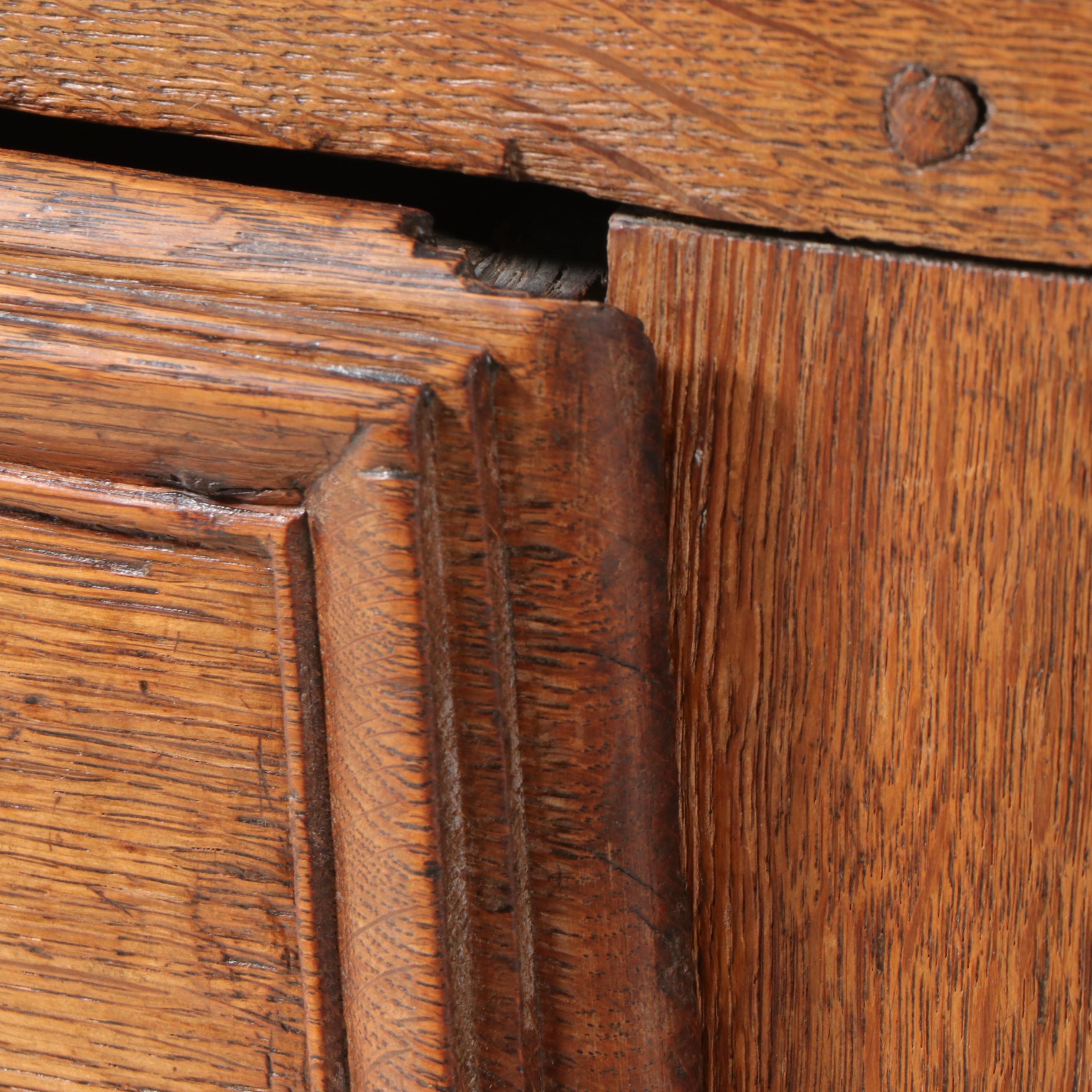 French Provincial Oak Commode, Late 19th Century