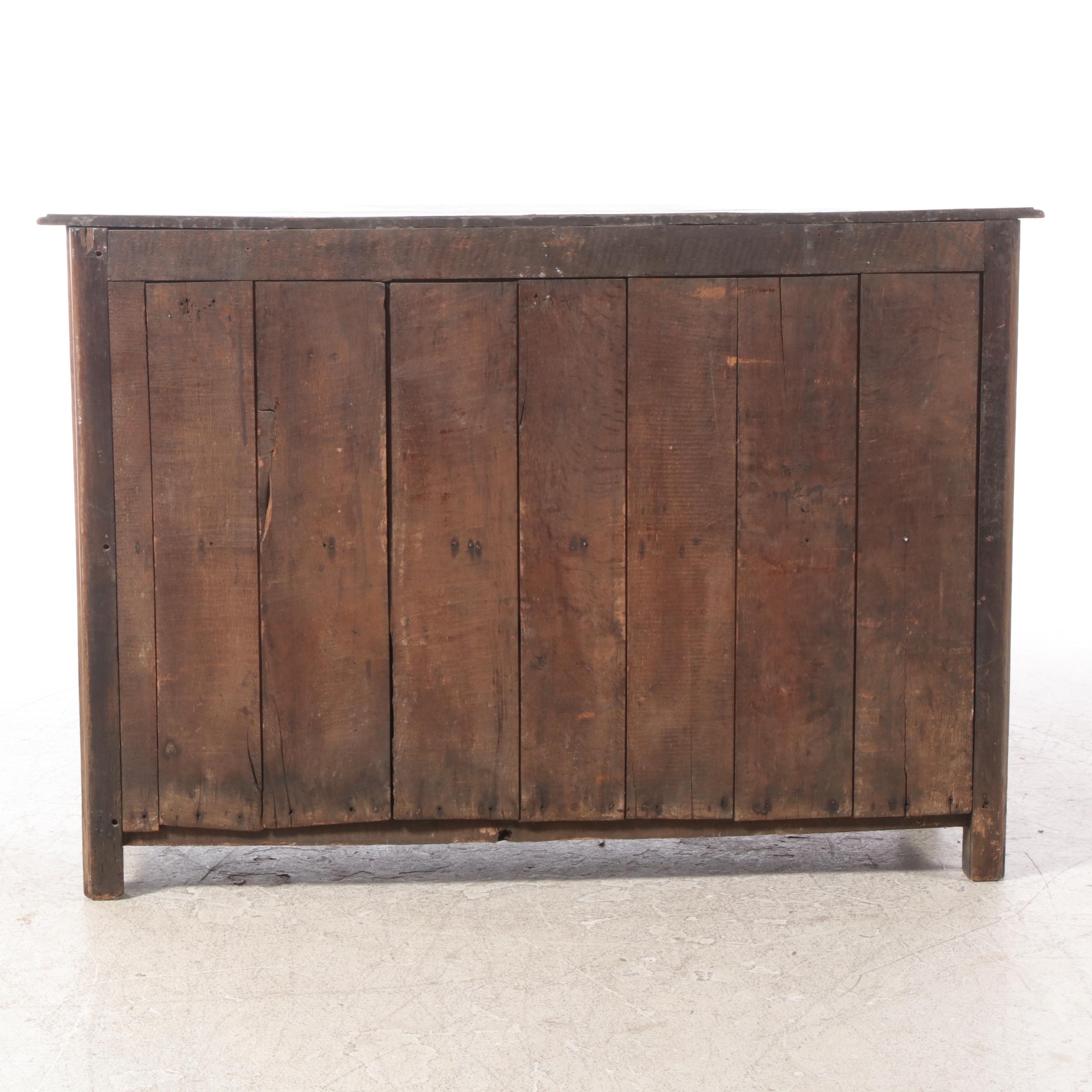 French Provincial Oak Commode, Late 19th Century