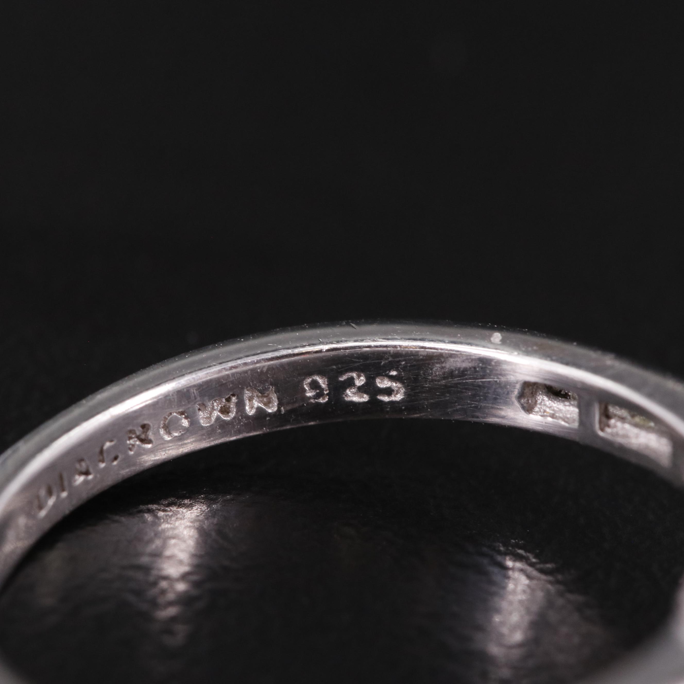 Sterling Diamond Halo Ring