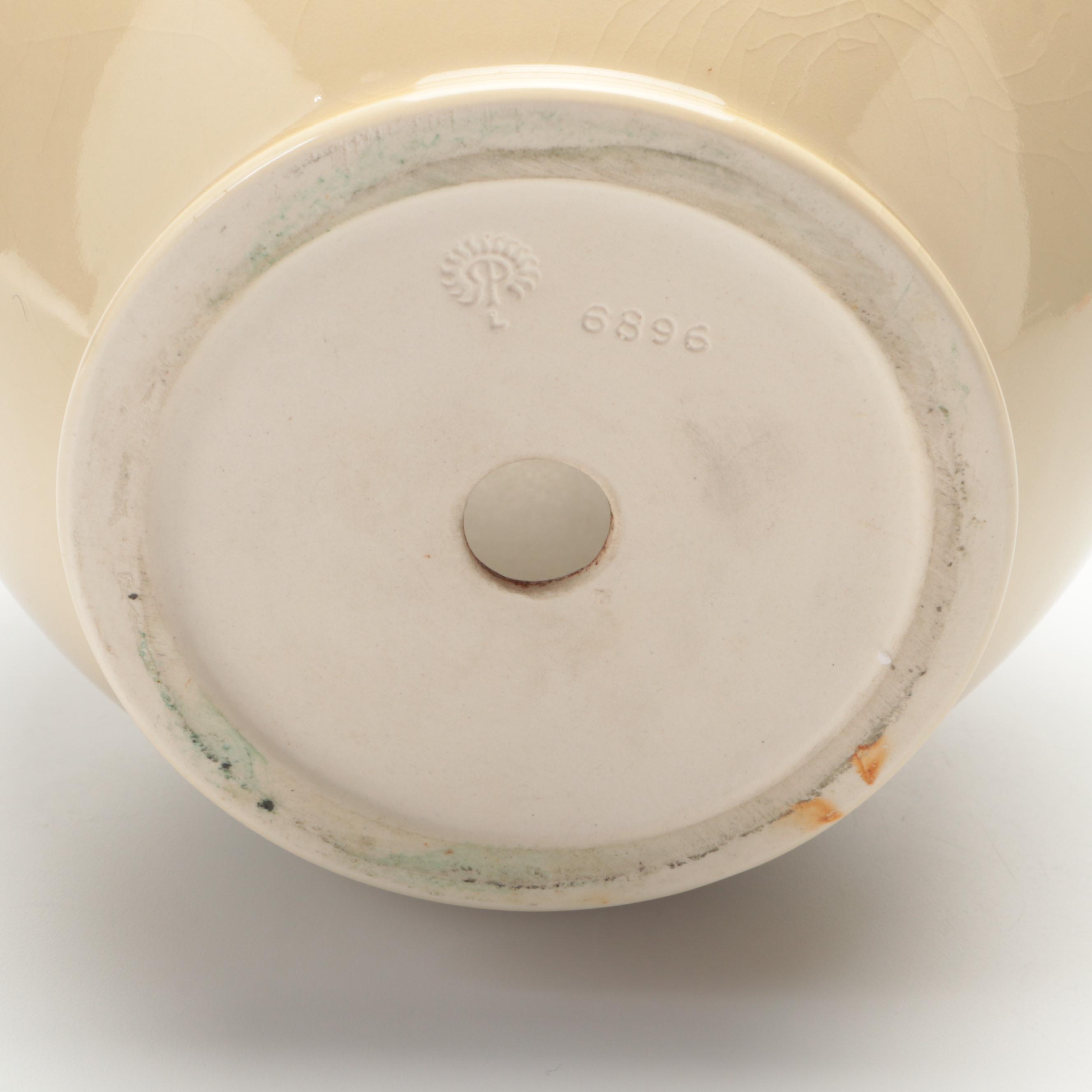 Rookwood Pottery Daffodil and Other Ceramic Vases, Mid-20th Century