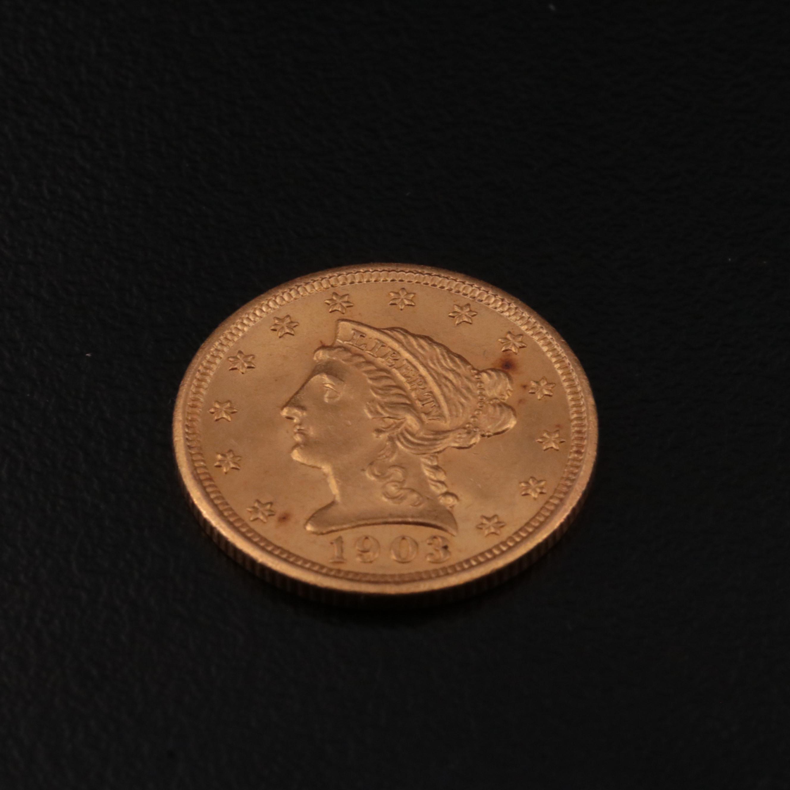 1903 Liberty Head $2.50 Gold Quarter Eagle