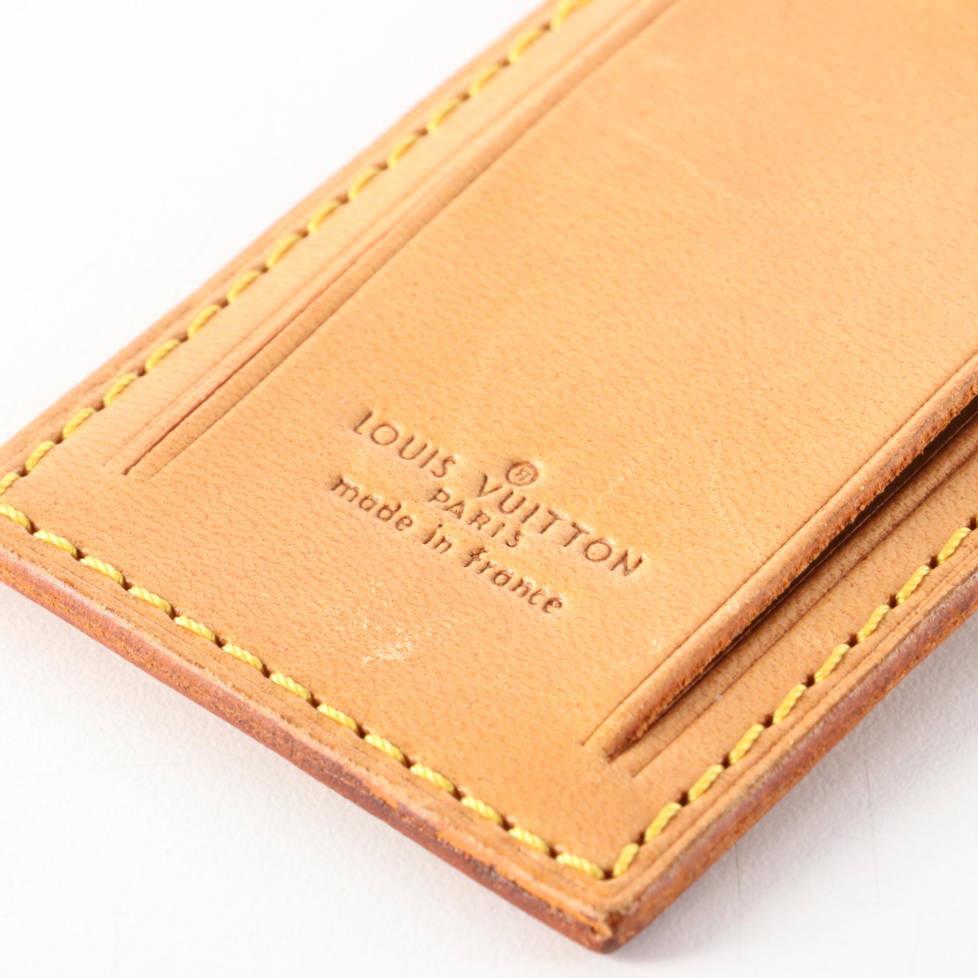 Louis Vuitton Luggage Tag in Vachetta Leather