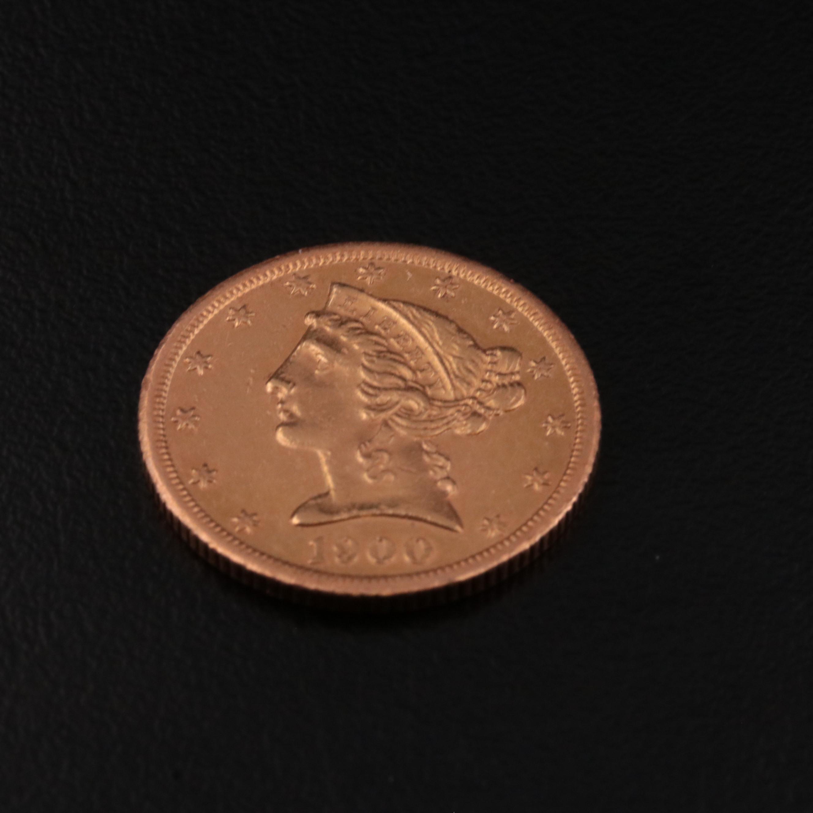 1900-S Liberty Head $5 Gold Half Eagle