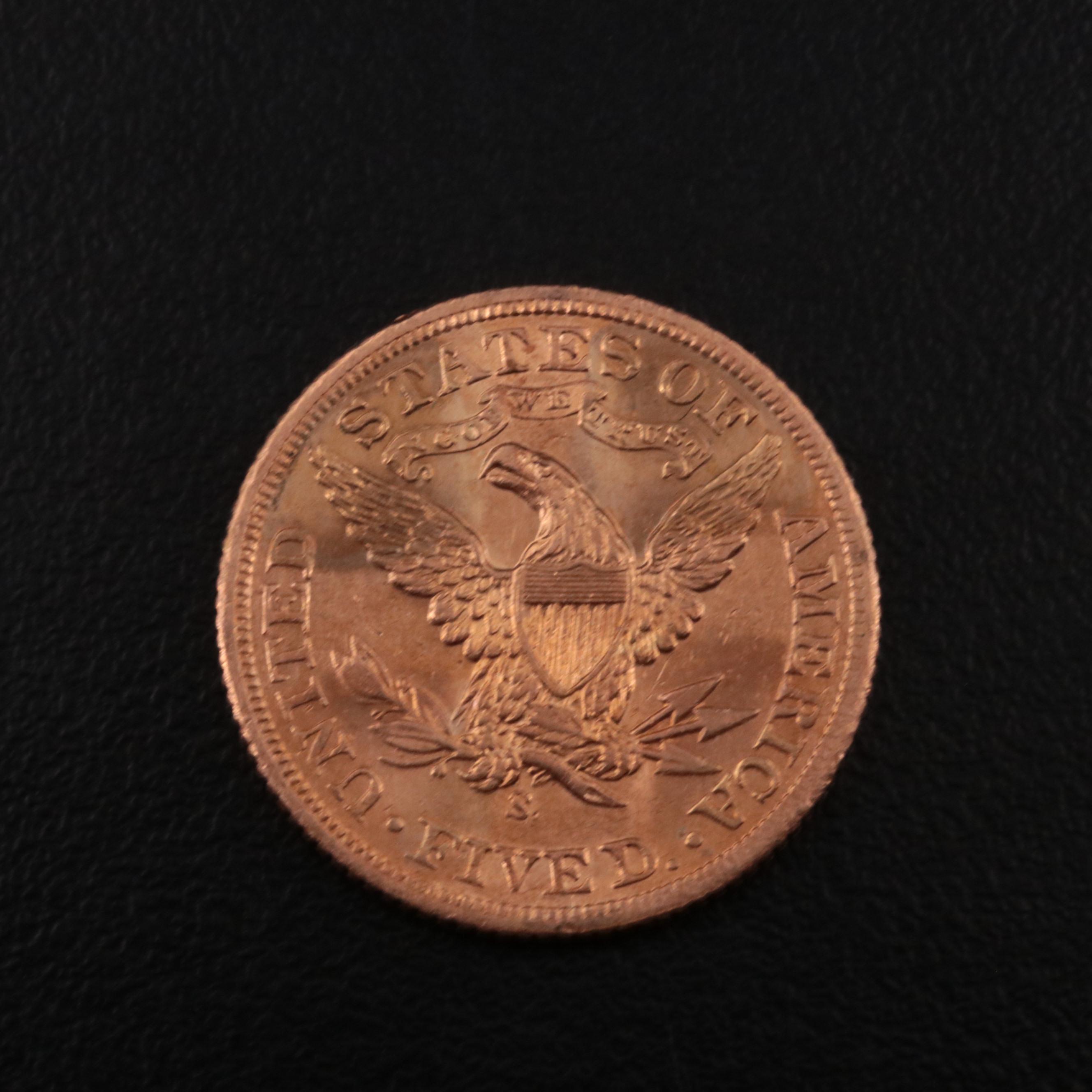 1900-S Liberty Head $5 Gold Half Eagle