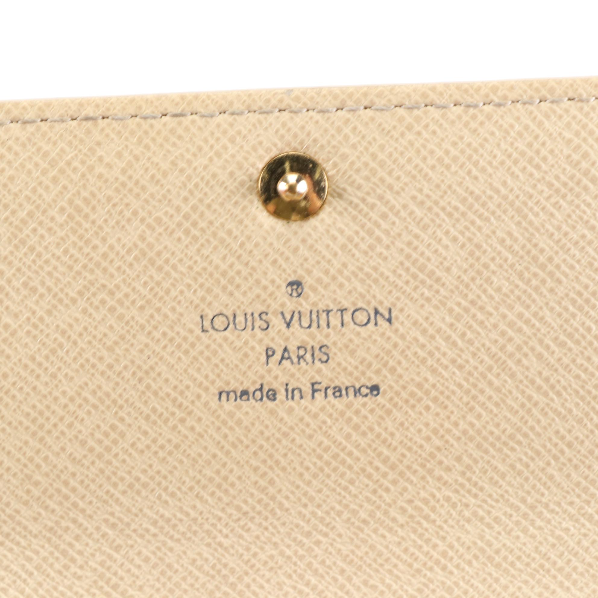 Louis Vuitton Sarah Wallet in Damier Azur Canvas with Box