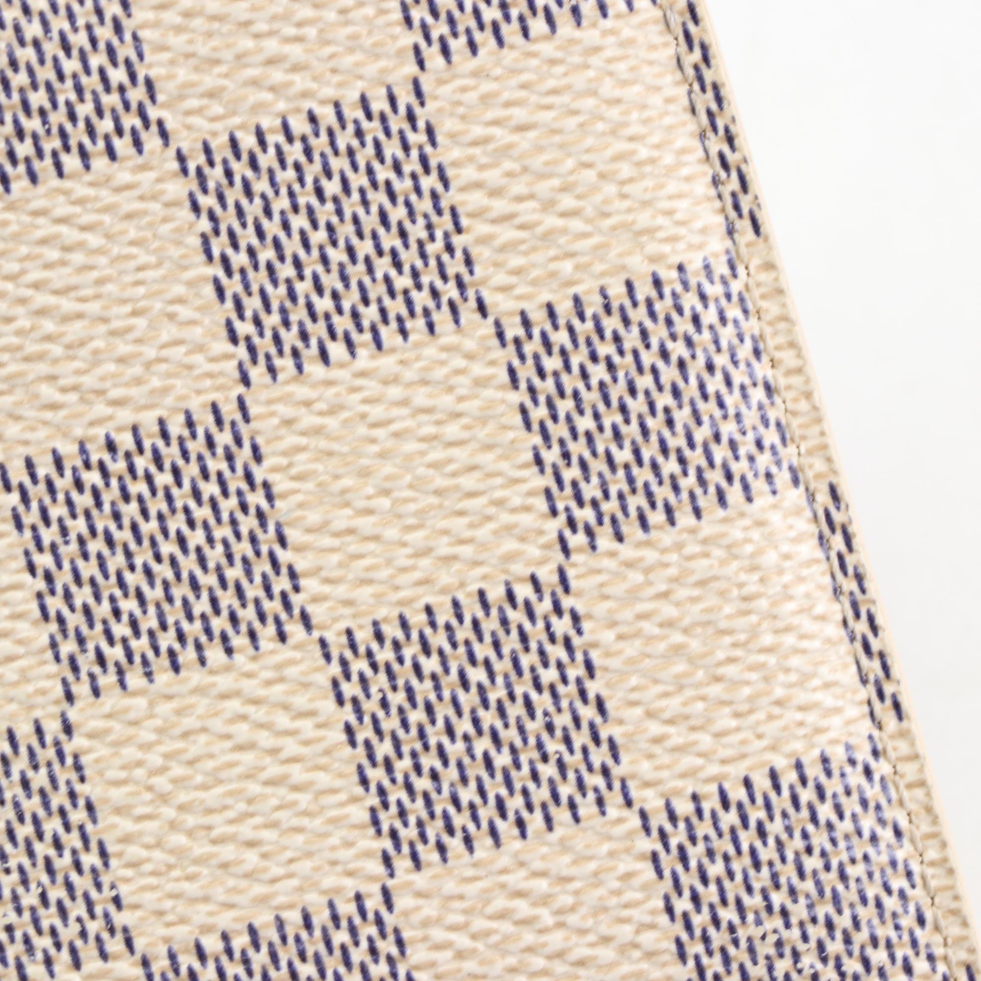 Louis Vuitton Sarah Wallet in Damier Azur Canvas with Box