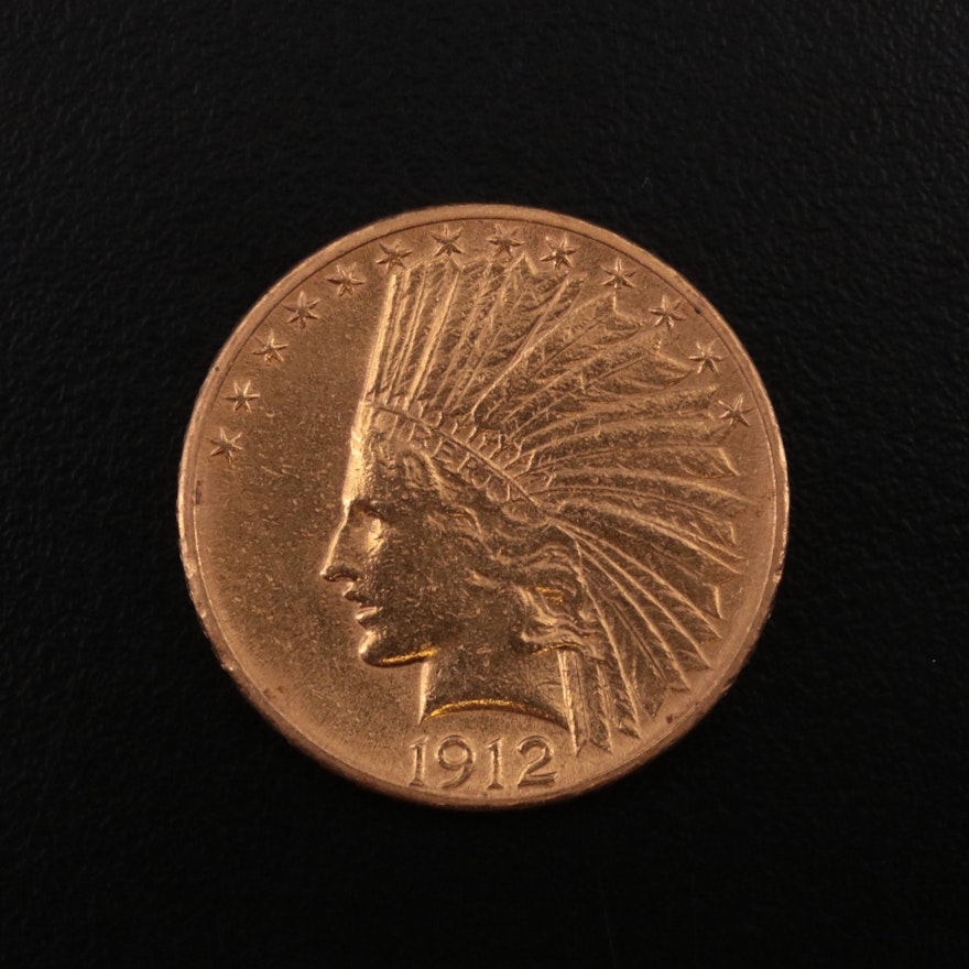 1912 Indian Head $10 Gold Eagle