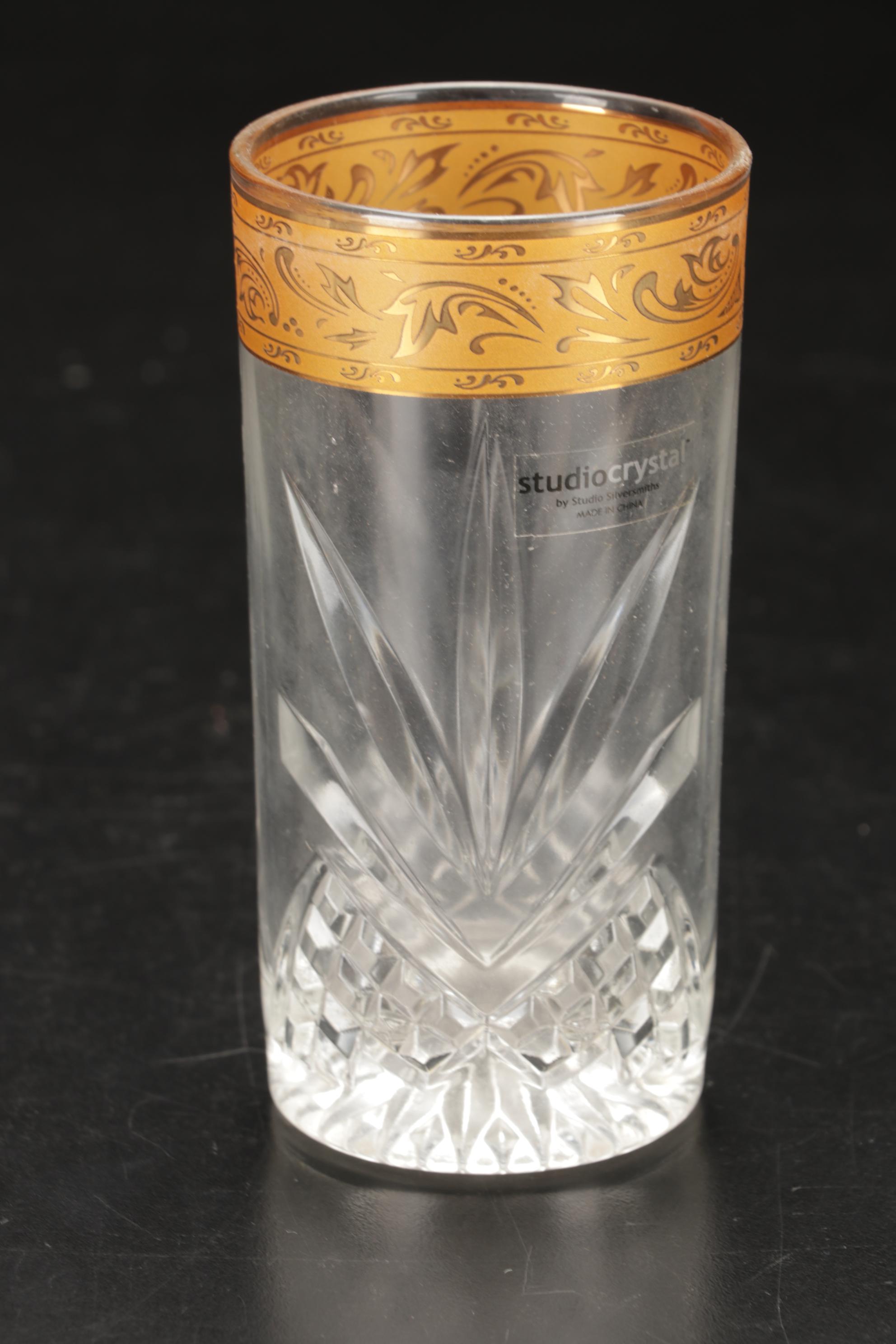 Studio Crystal Decanter and Tumblers